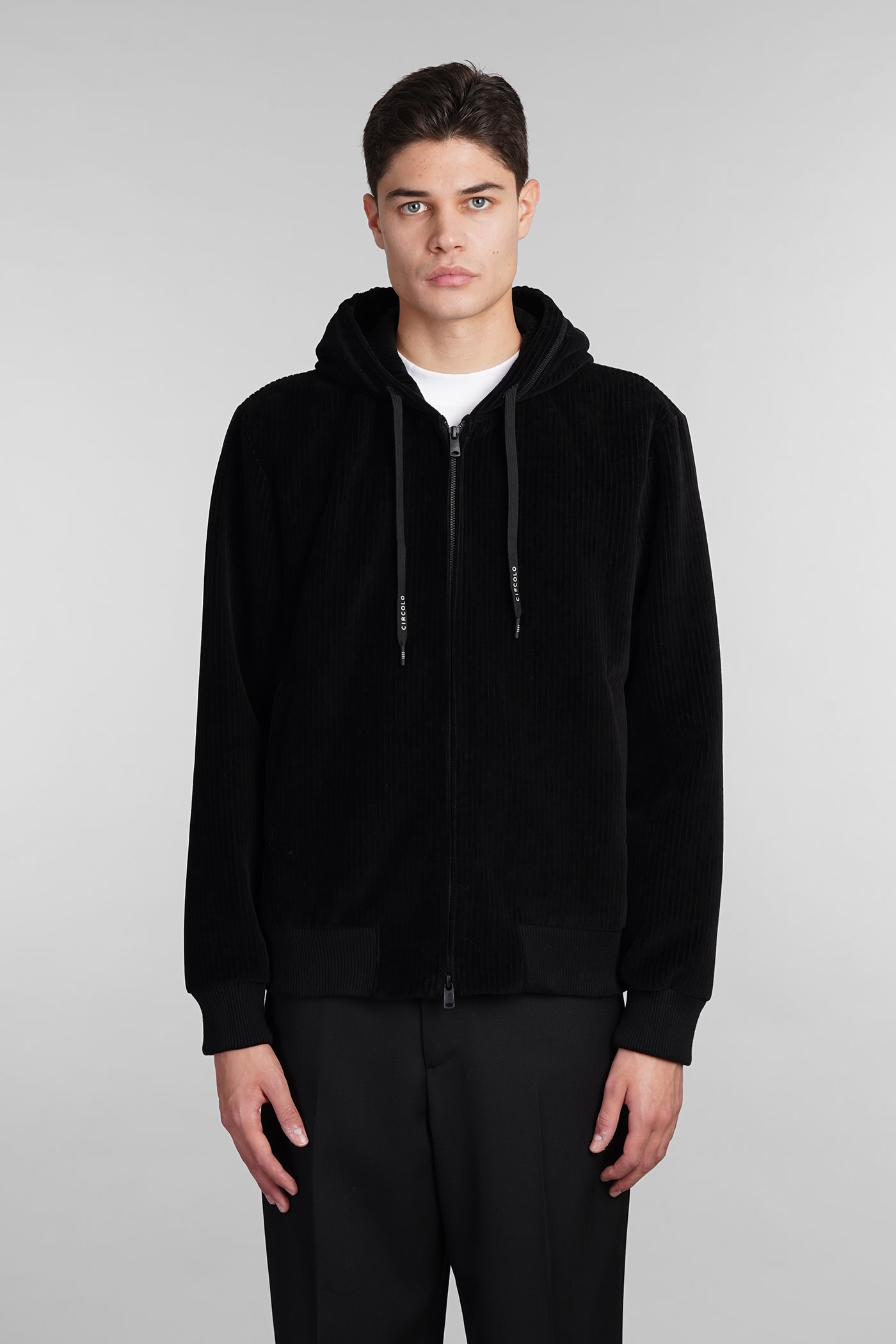 Circolo 1901 Casual Jacket In Black Cotton