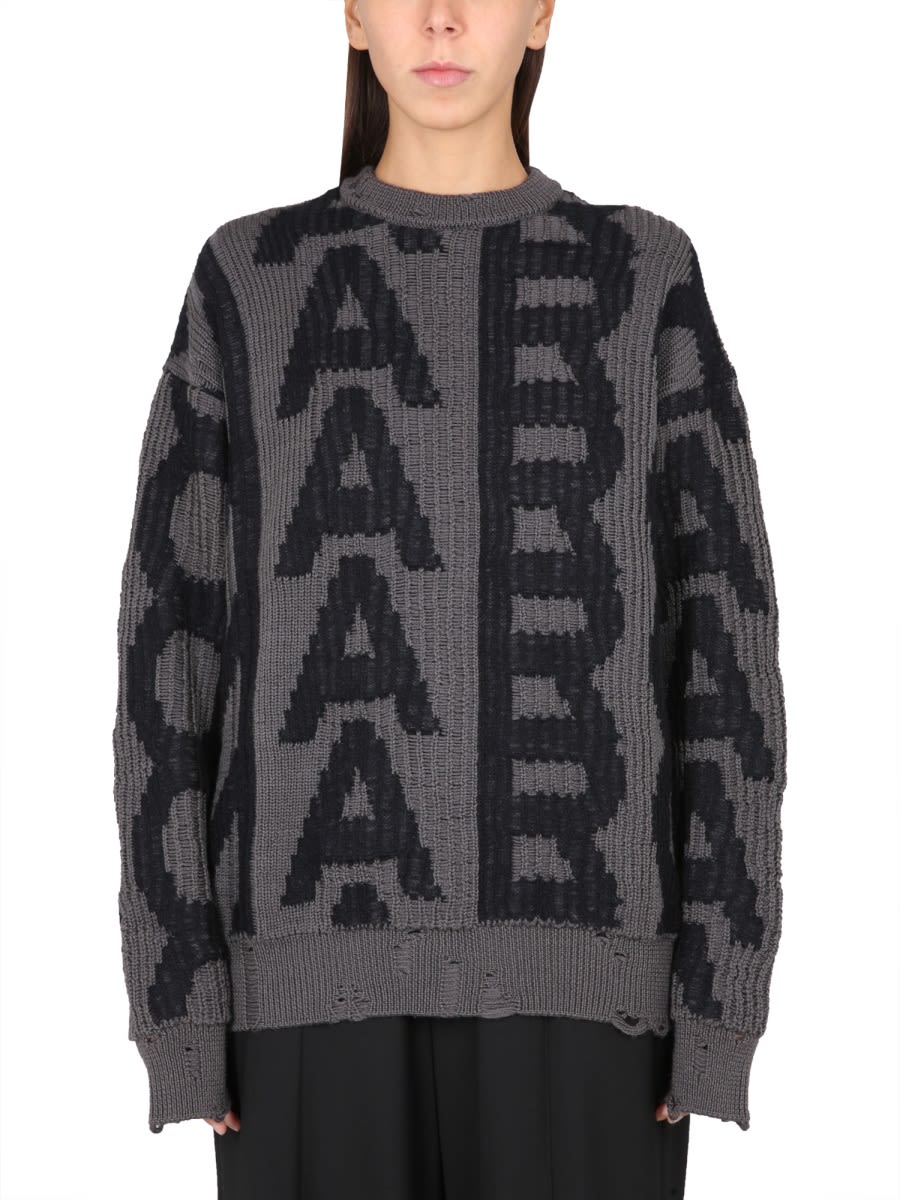 Marc Jacobs Distressed Shirt In Charcoal