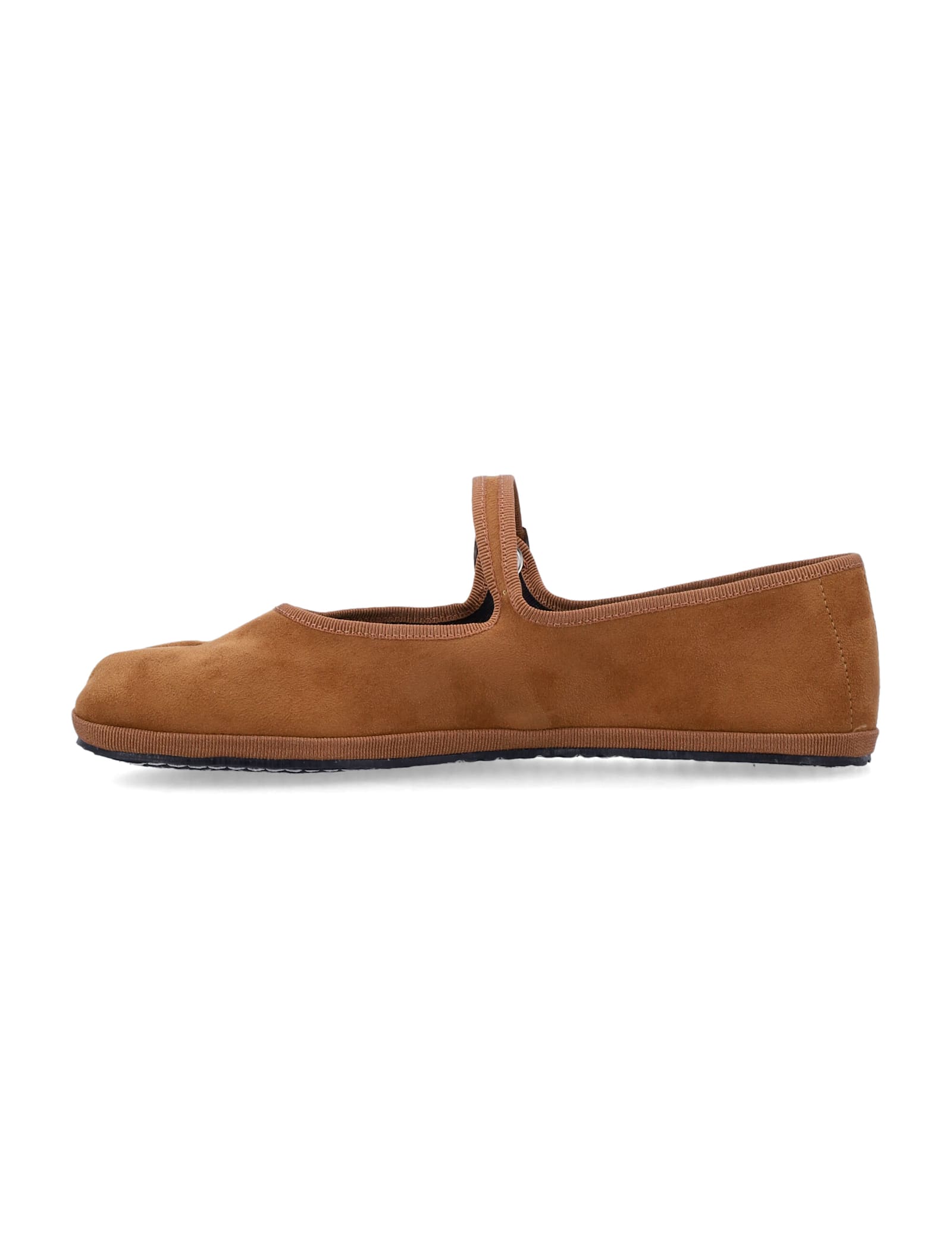 Drogheria Crivellini Papusse Soft Mary Jane Suede Effect In Camel