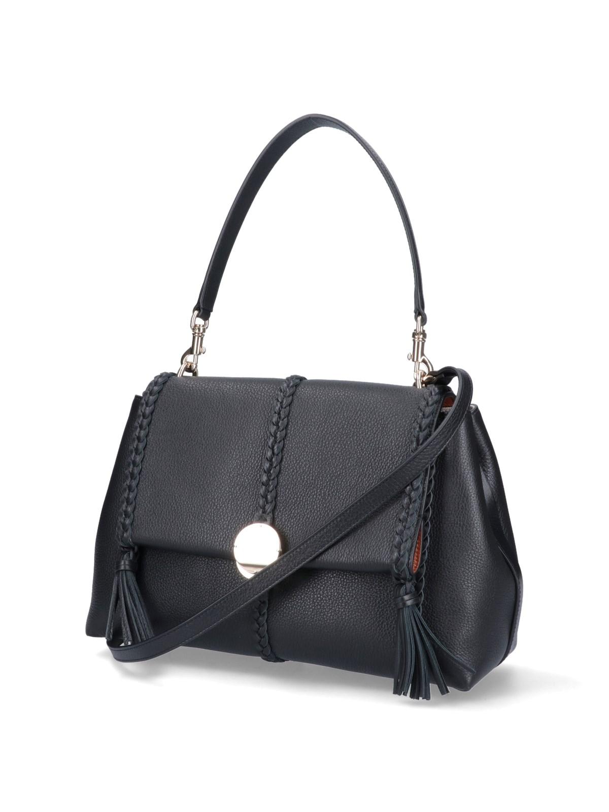 Shop Chloé Penelope Medium Shoulder Bag In Nero