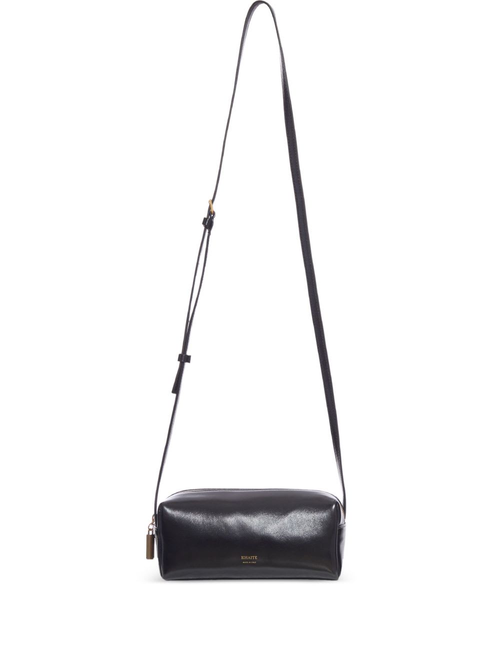 Khaite Kye Mini Leather Crossbody Bag In Black