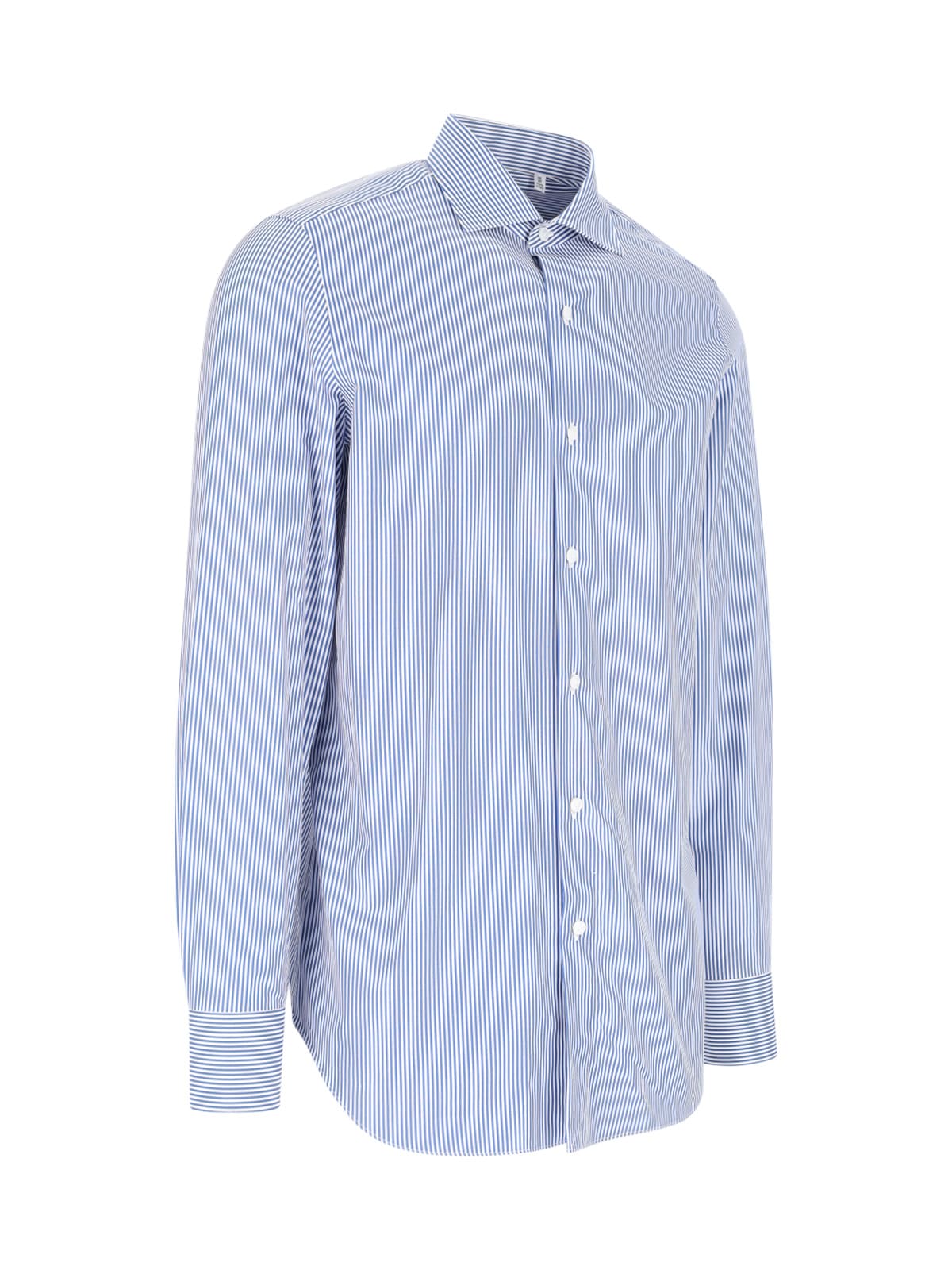 Shop Finamore Shirt Milano-zante In Light Blue