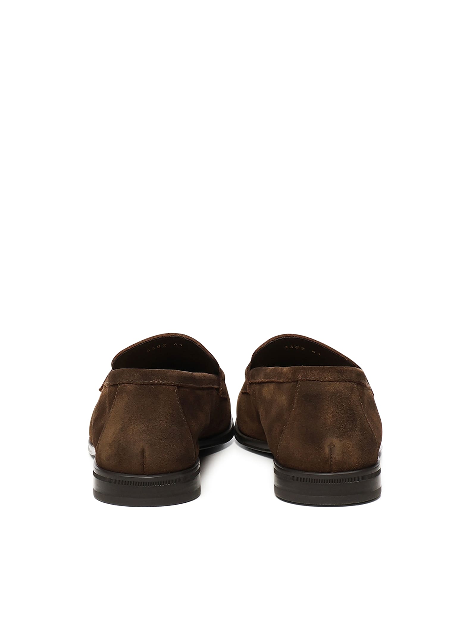 Doucal's Leather Moccasins With Rubber Sole In Brown
