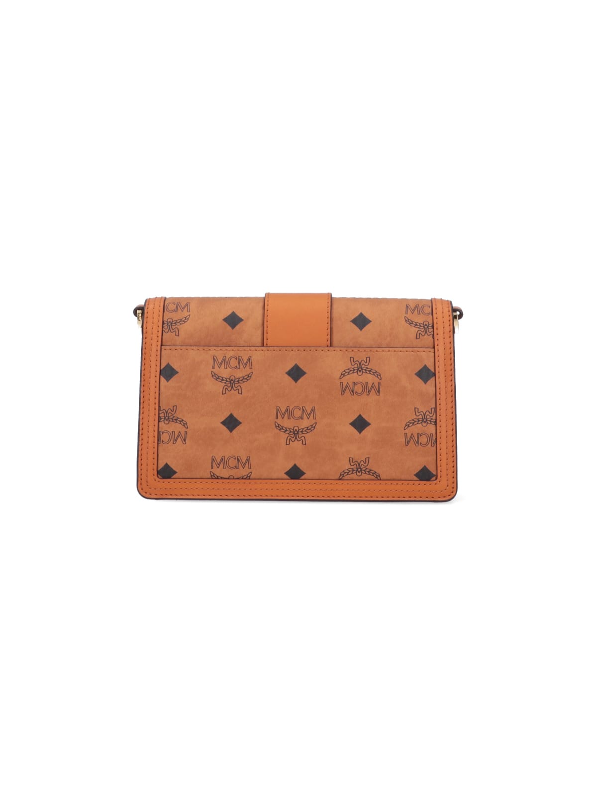 Mcm Tracy Mini Shoulder Bag In Brown