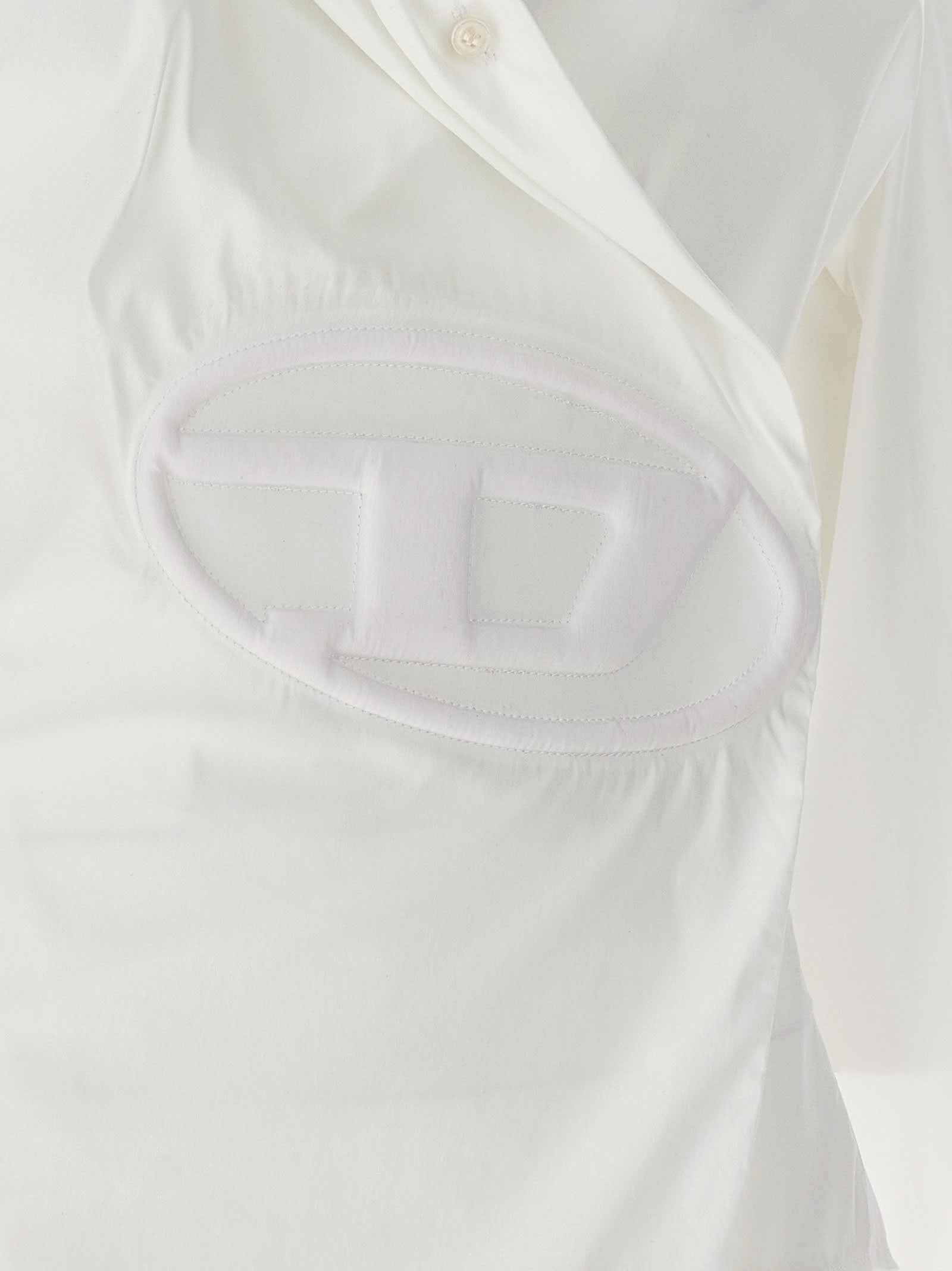 Diesel White C-siz-n1 Shirt In White