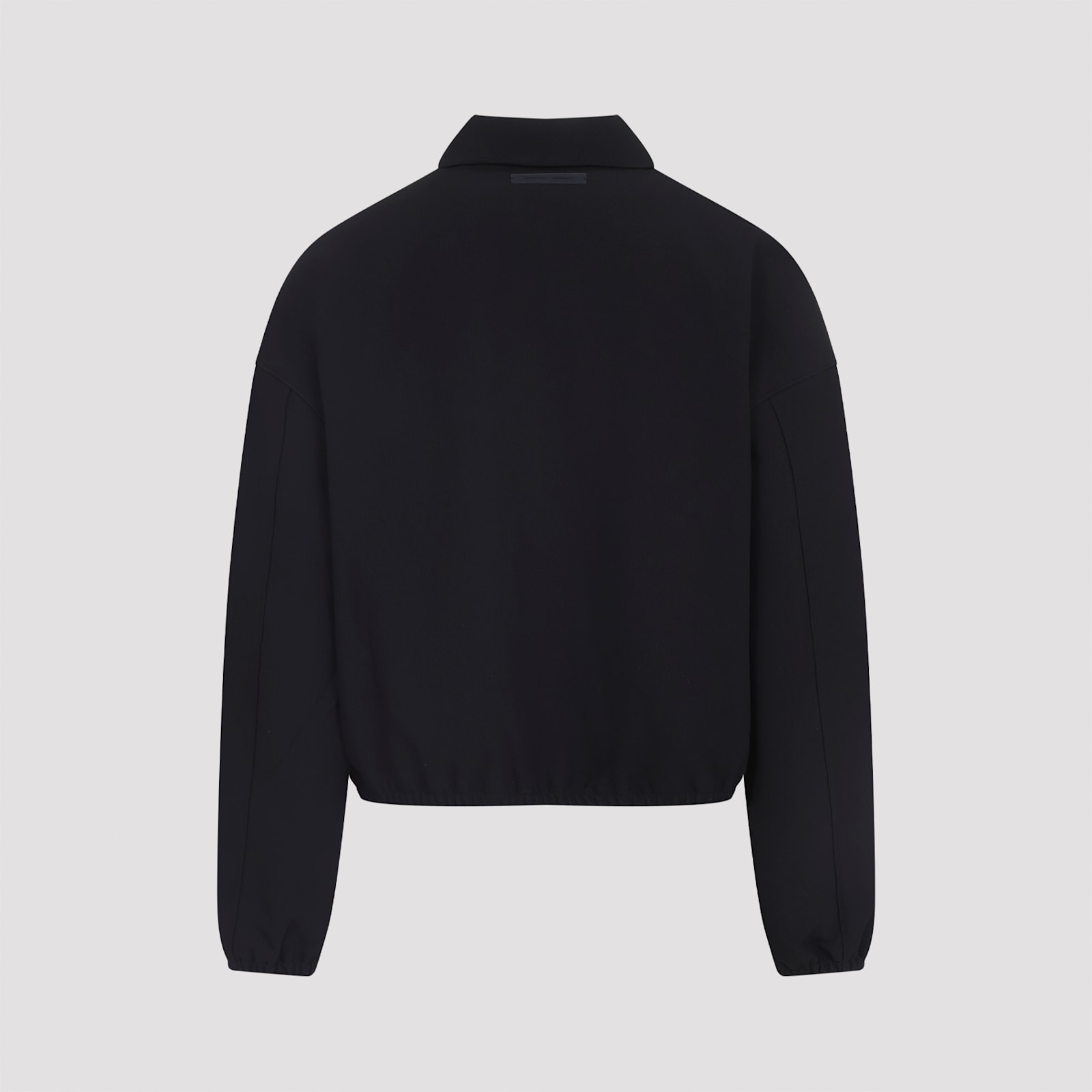 Fear Of God Bonded Canvas Zip-up Jacket In Black