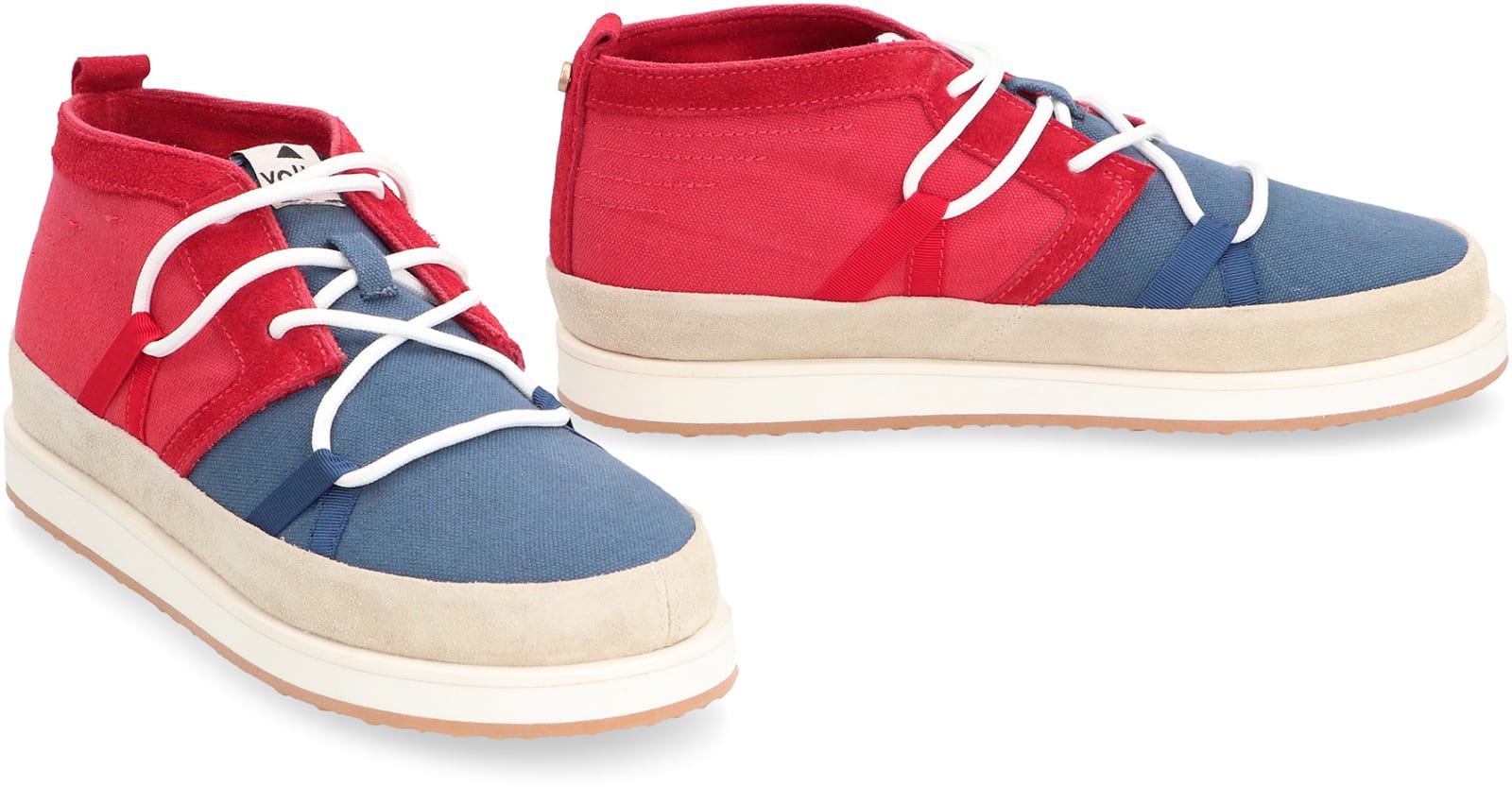 Volta Canvas Mid-top Sneakers In Multicolor