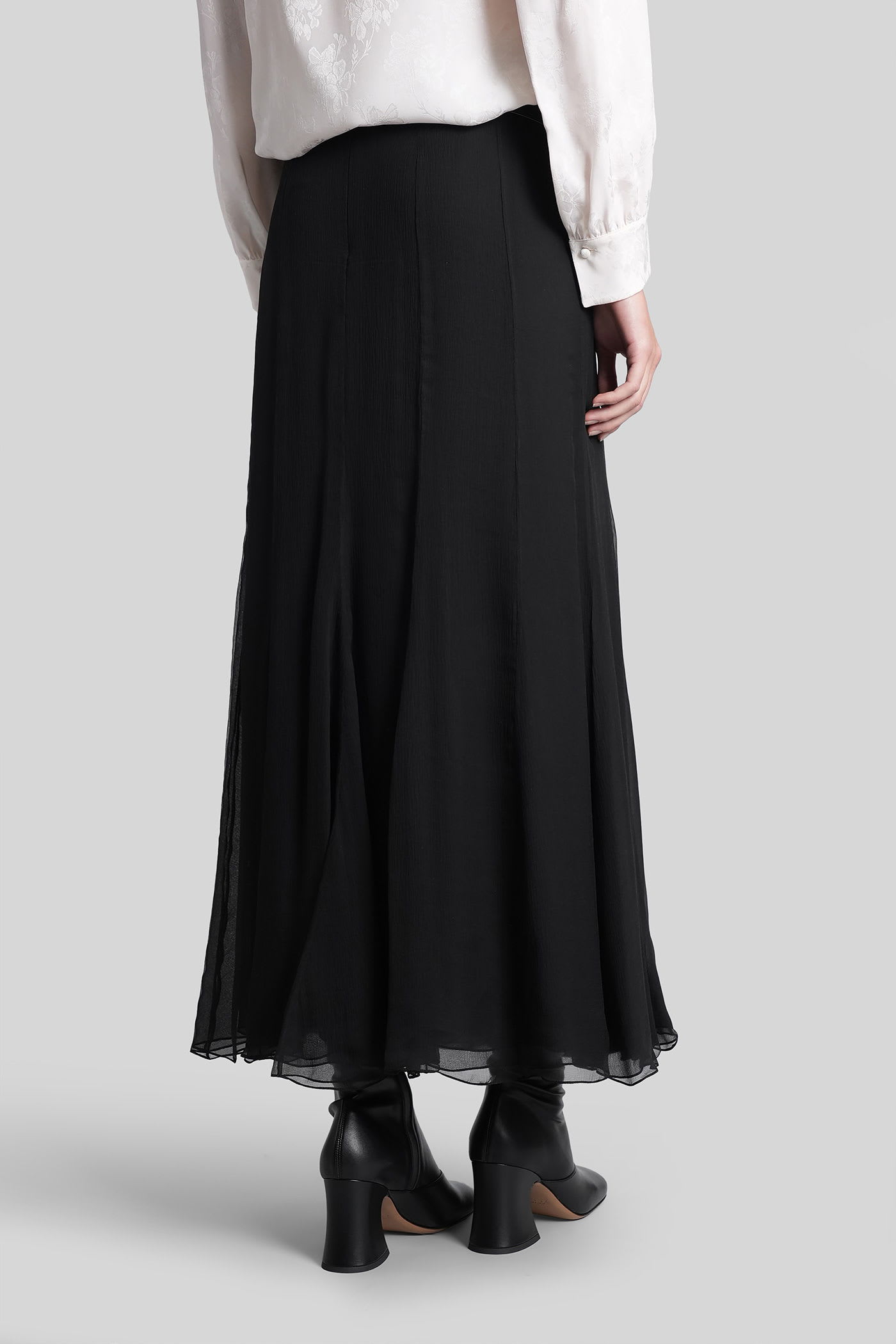 Chloé Skirt In Black Silk In Black