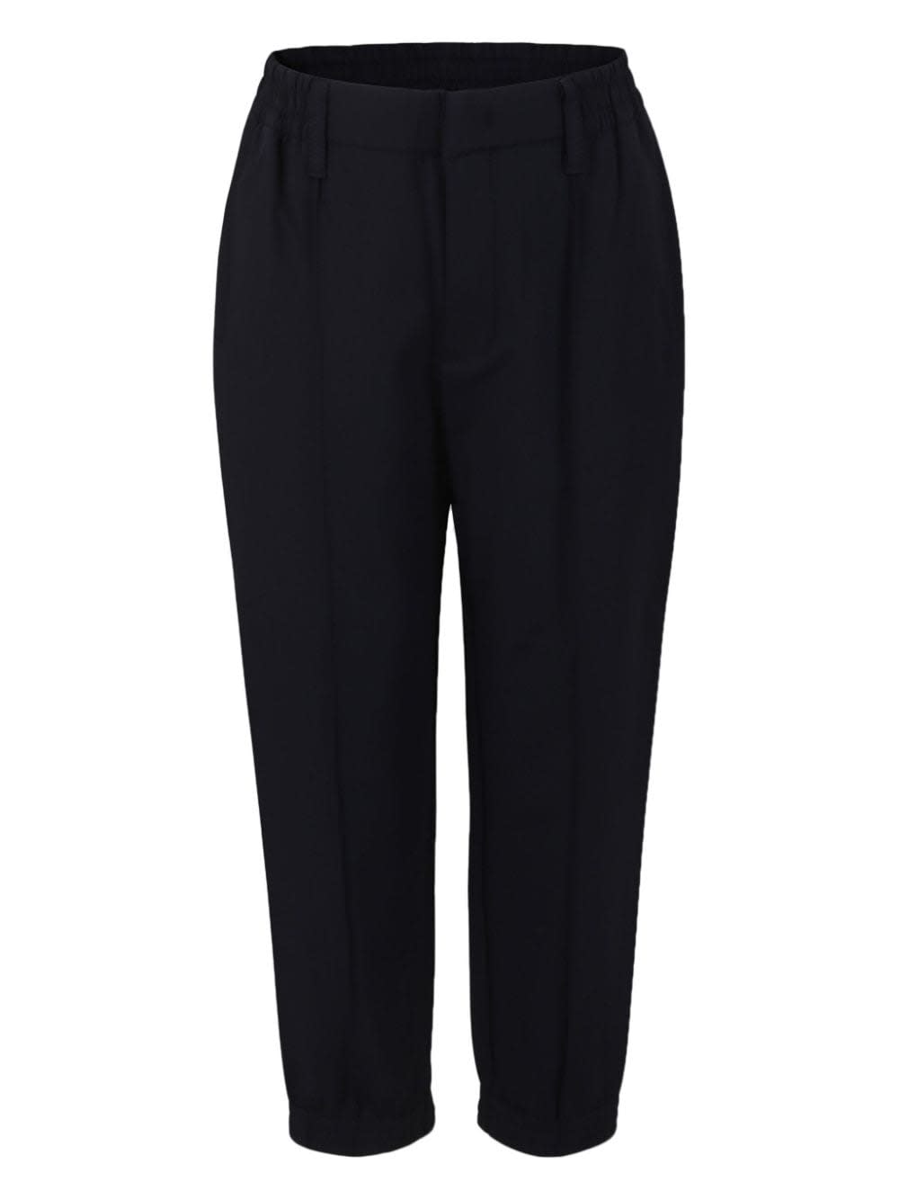 Emporio Armani Blue Trousers For Boy With Eagle In Blue