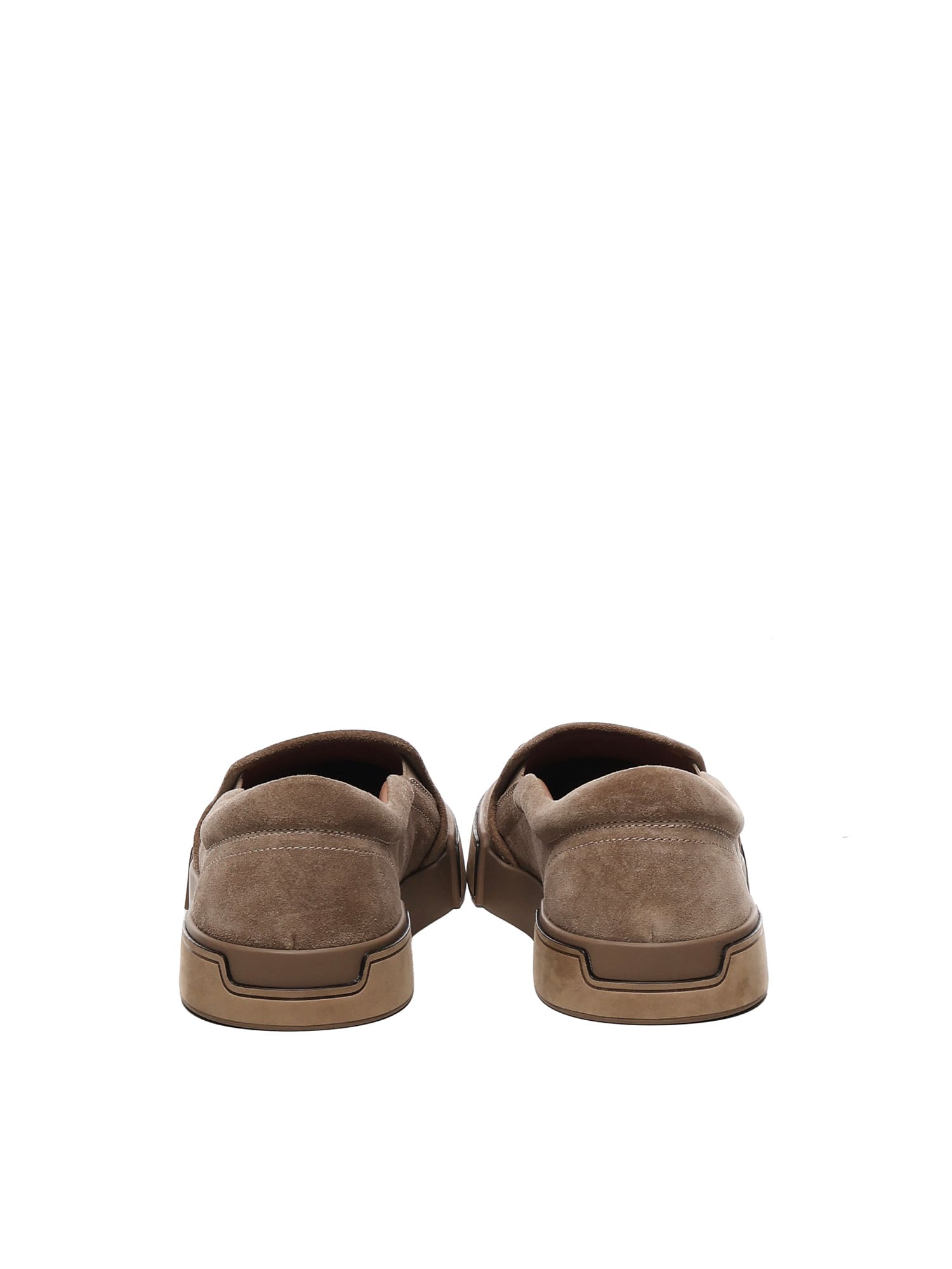 Dolce & Gabbana Portofino Yacht Slippers In Brown