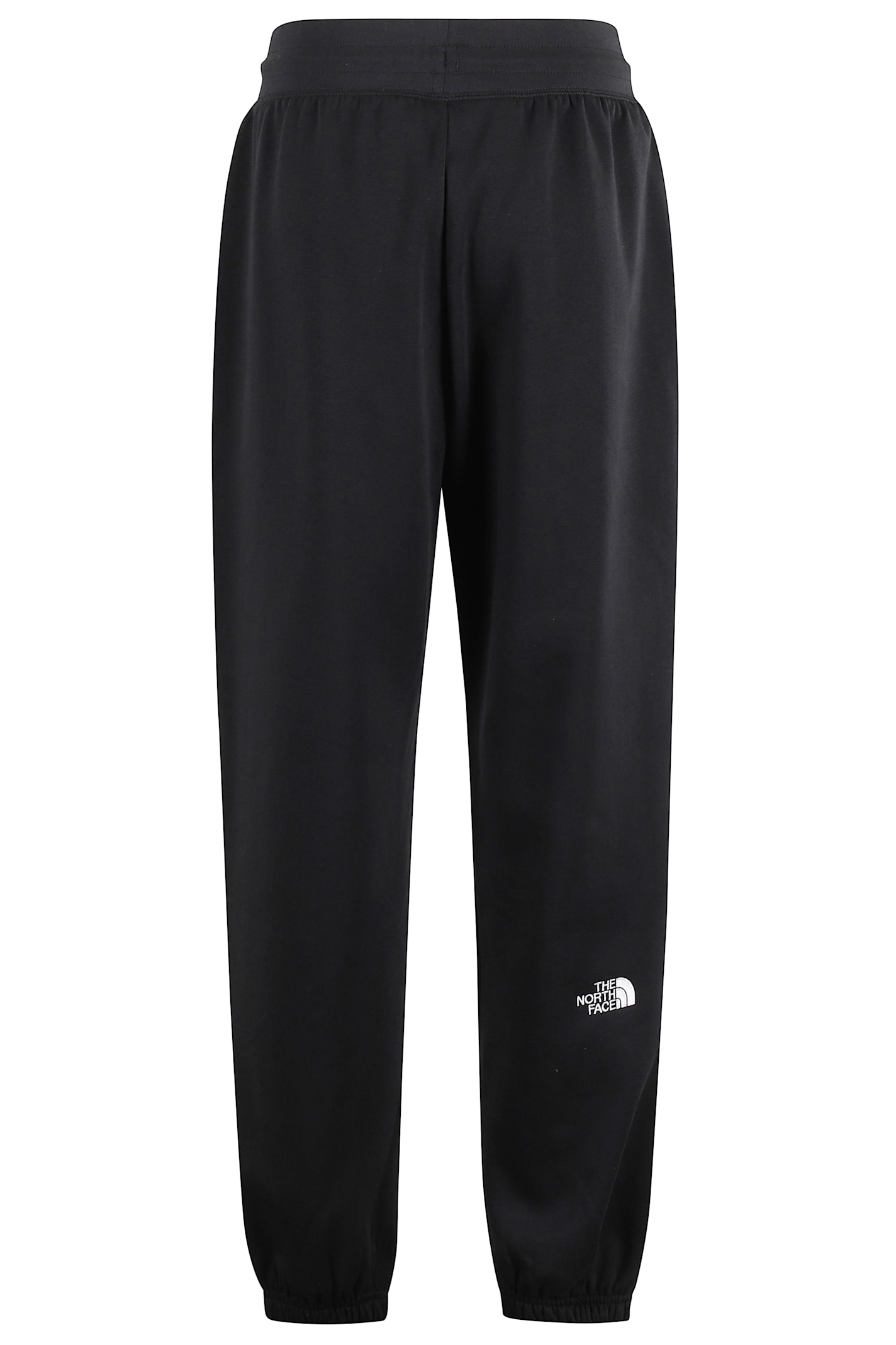 The North Face Womens Black Essential Relaxed Brand-embroidery Cotton-blend Jogging Bottoms In Black