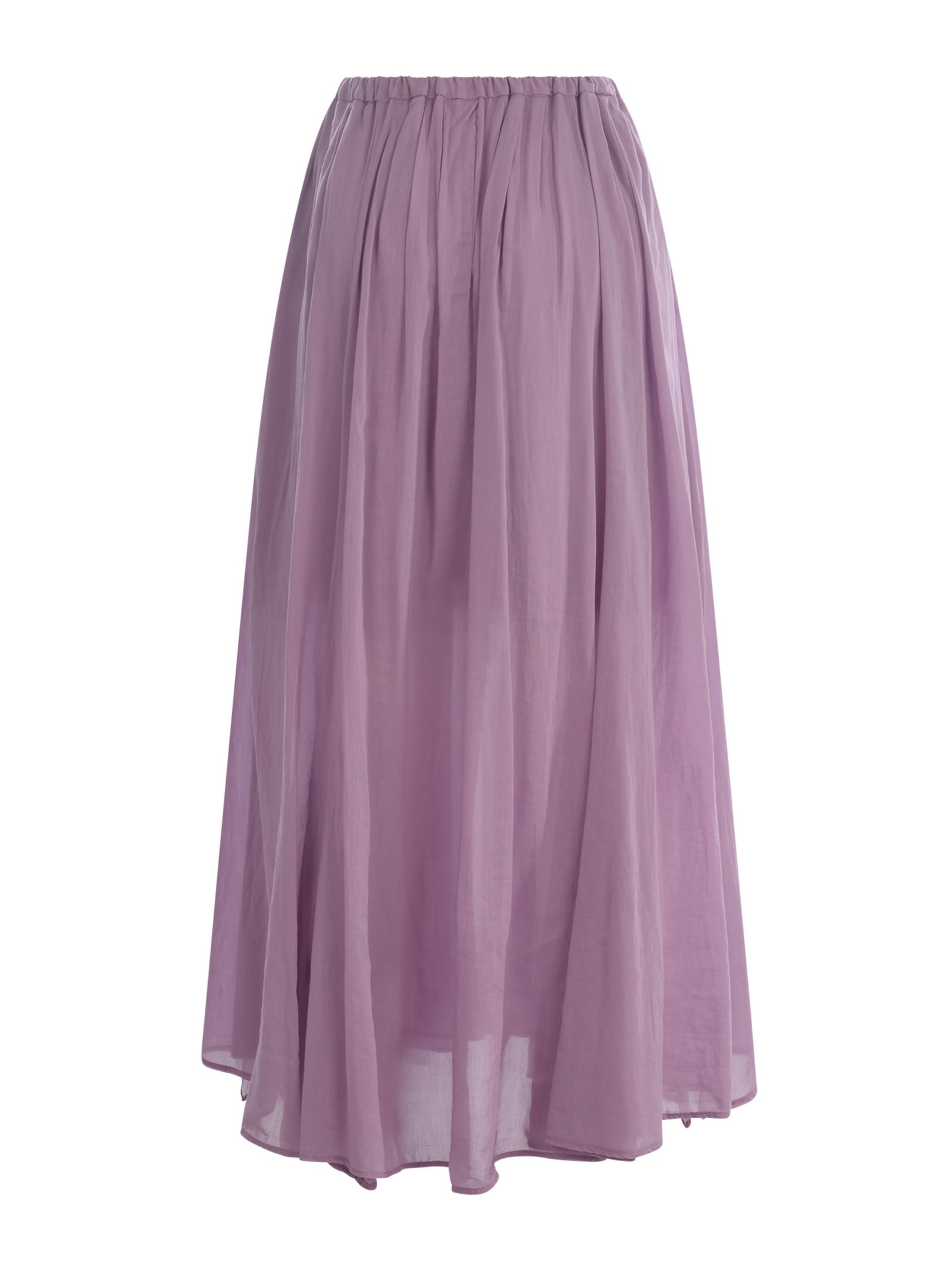 Shop Forte Forte Skirt  In Voile In Lilla