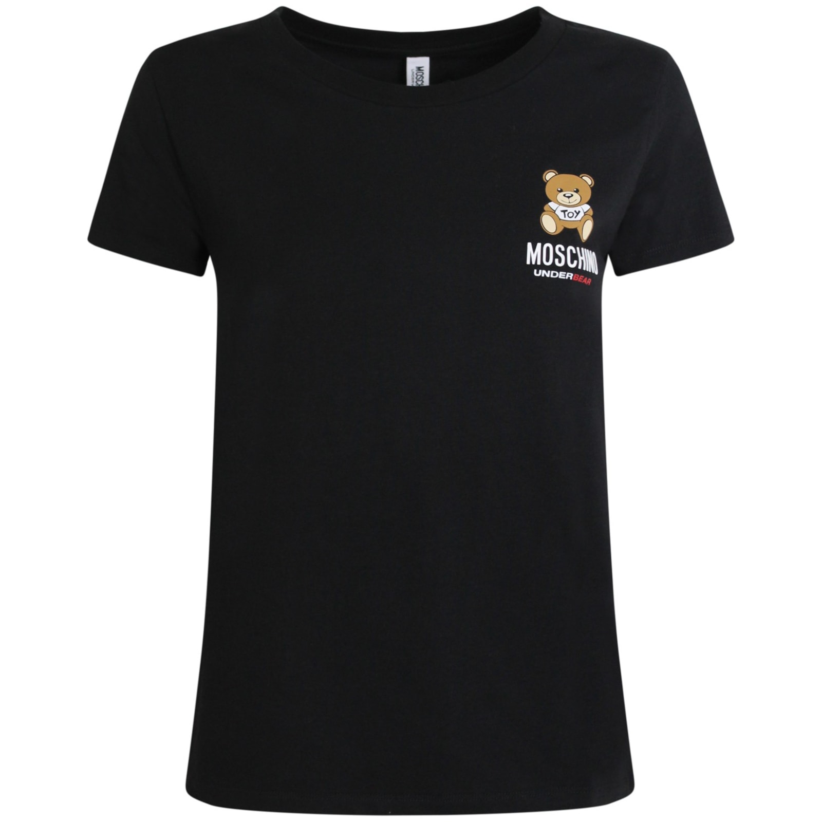 Moschino T-shirt Nera Con Logo Zua191290030555