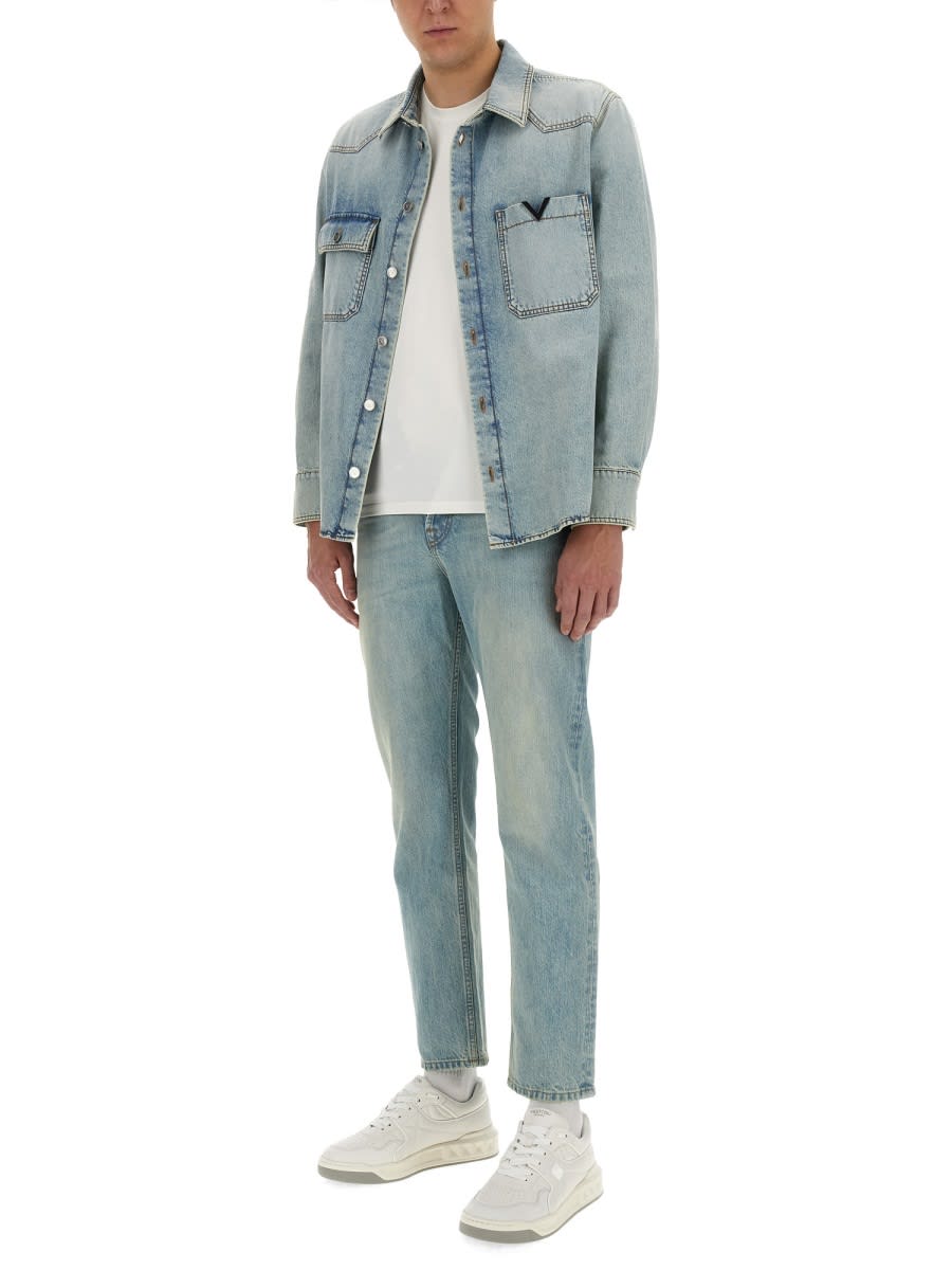 Shop Valentino Denim Shirt