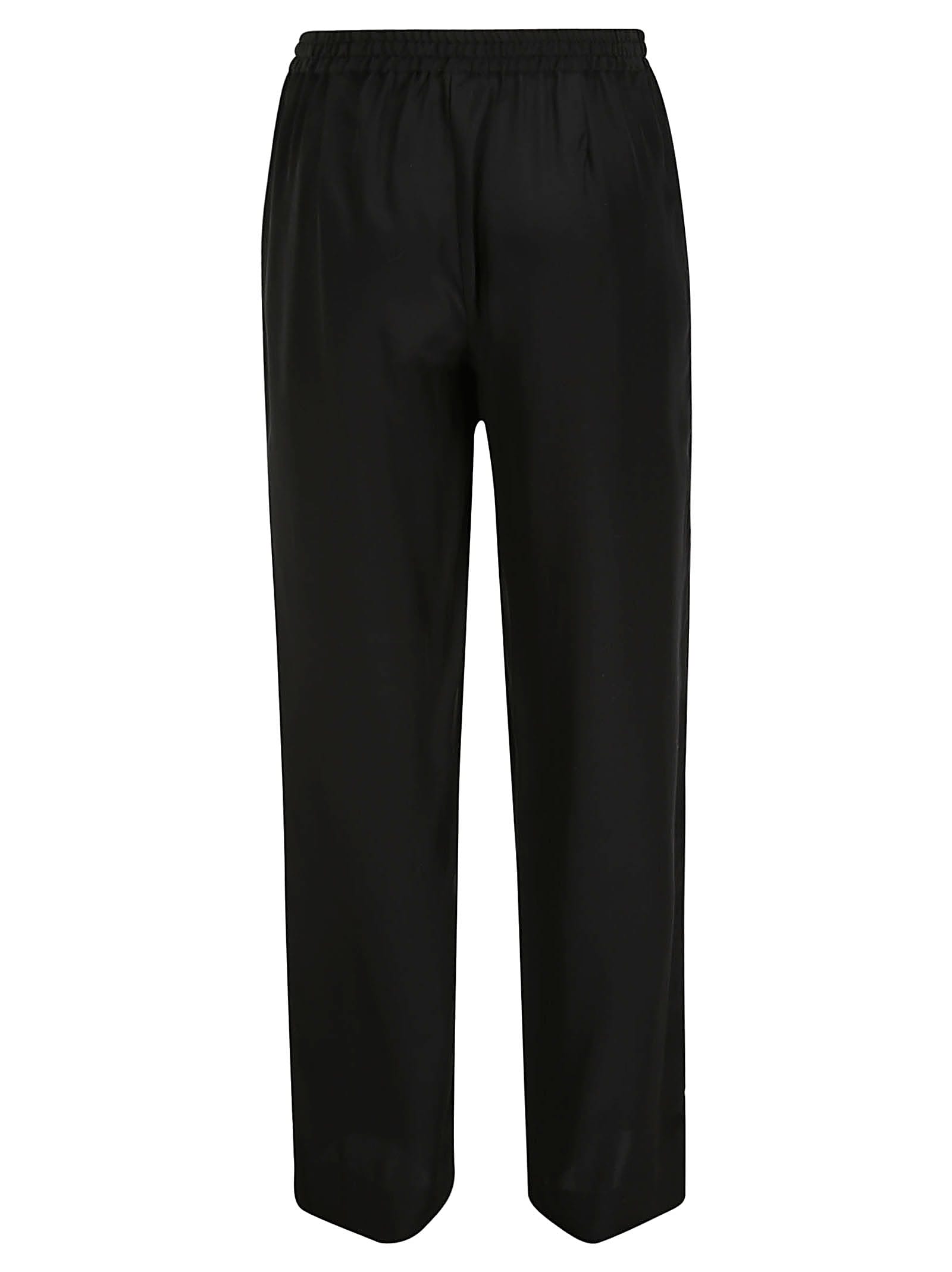P.a.r.o.s.h High-rise Wide-leg Trousers In Nero