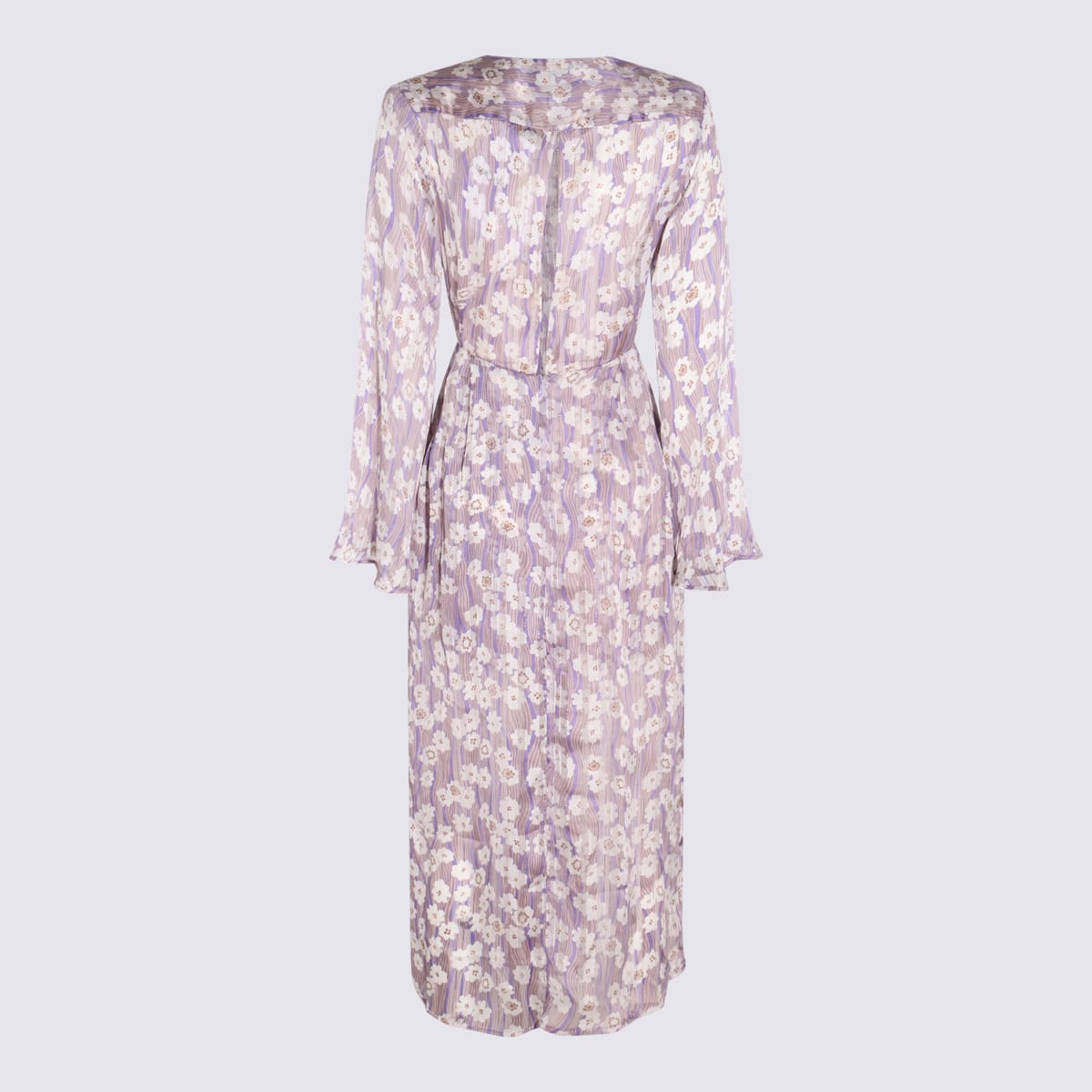 Shop Sabina Musayev Lilac Print Long Dress