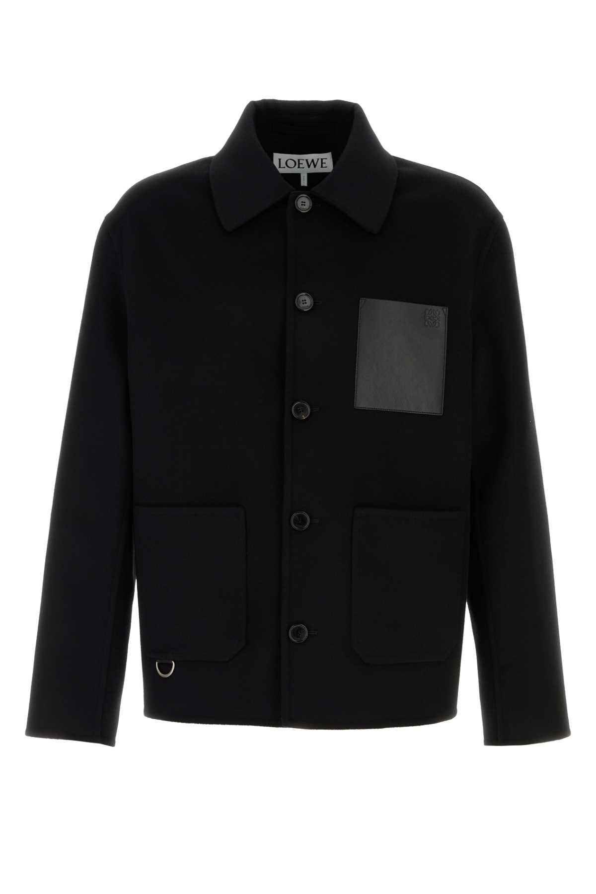 Black Wool Blend Jacket
