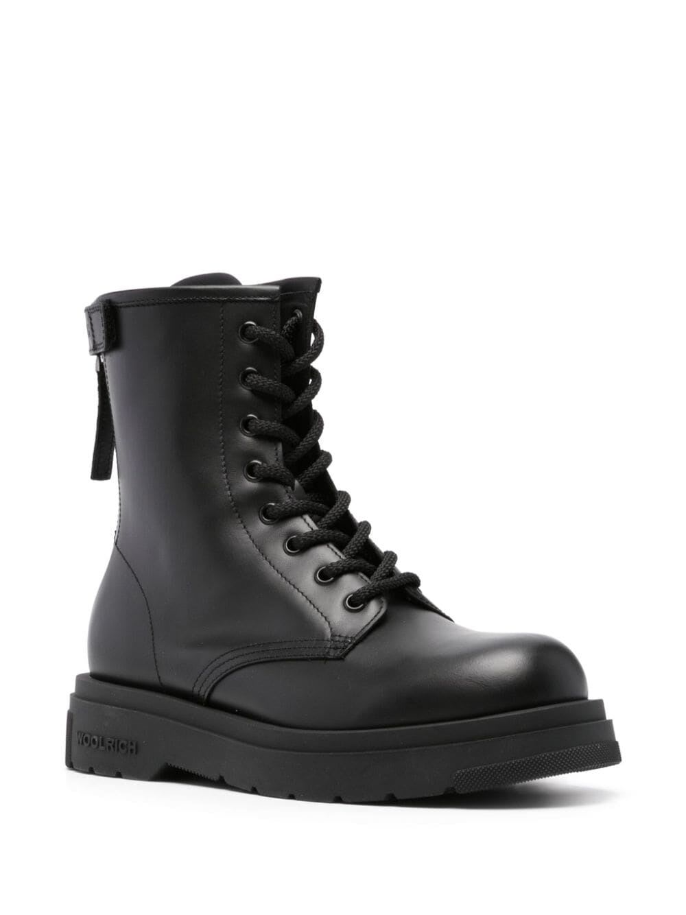 Shop Woolrich City Boot Calf In Black