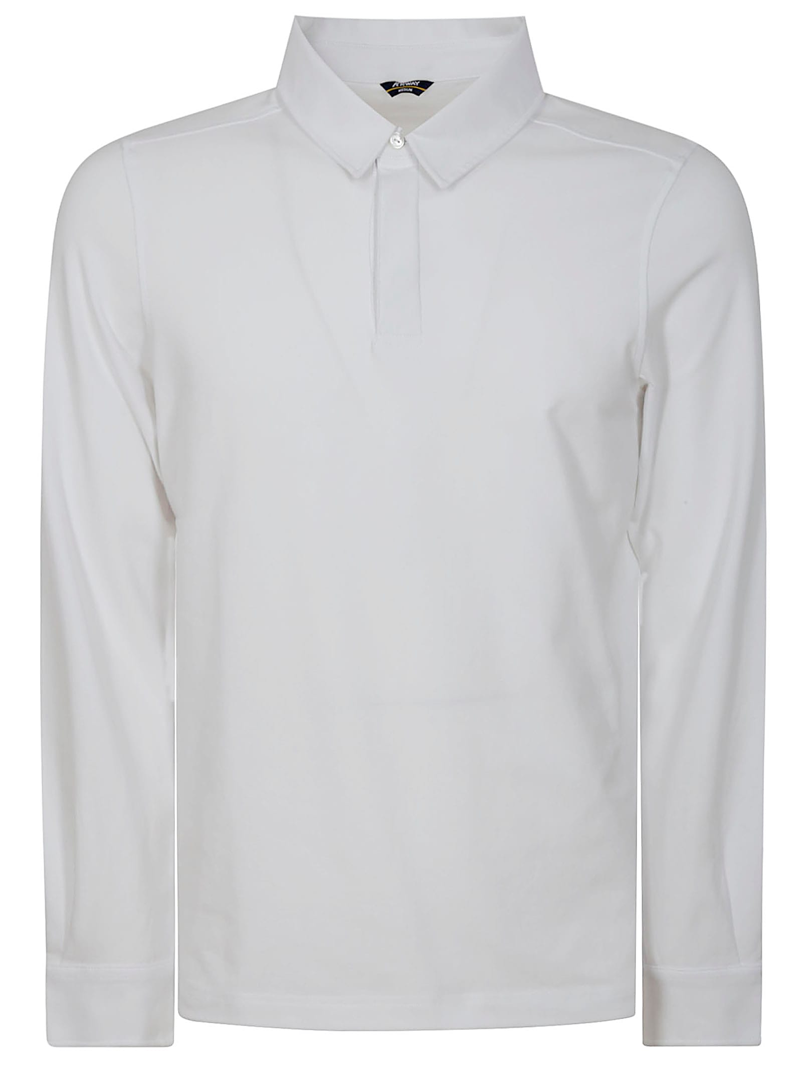 K-way Tibere Long-sleeve Polo Shirt In Gray