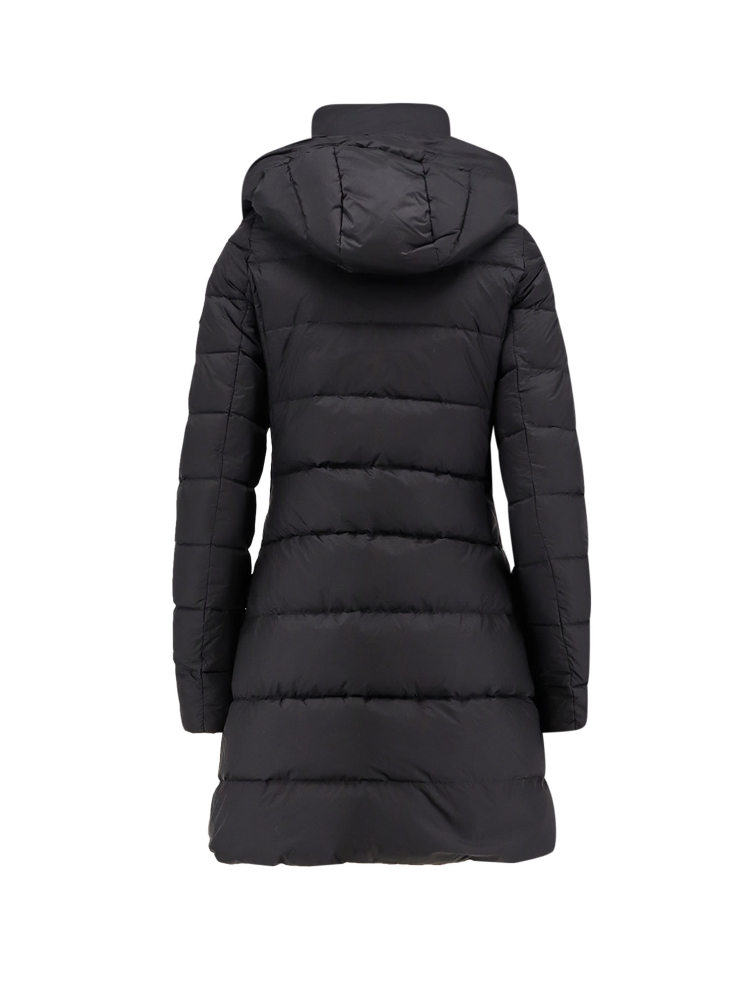 Tatras Long Nylon Down Jacket In Black