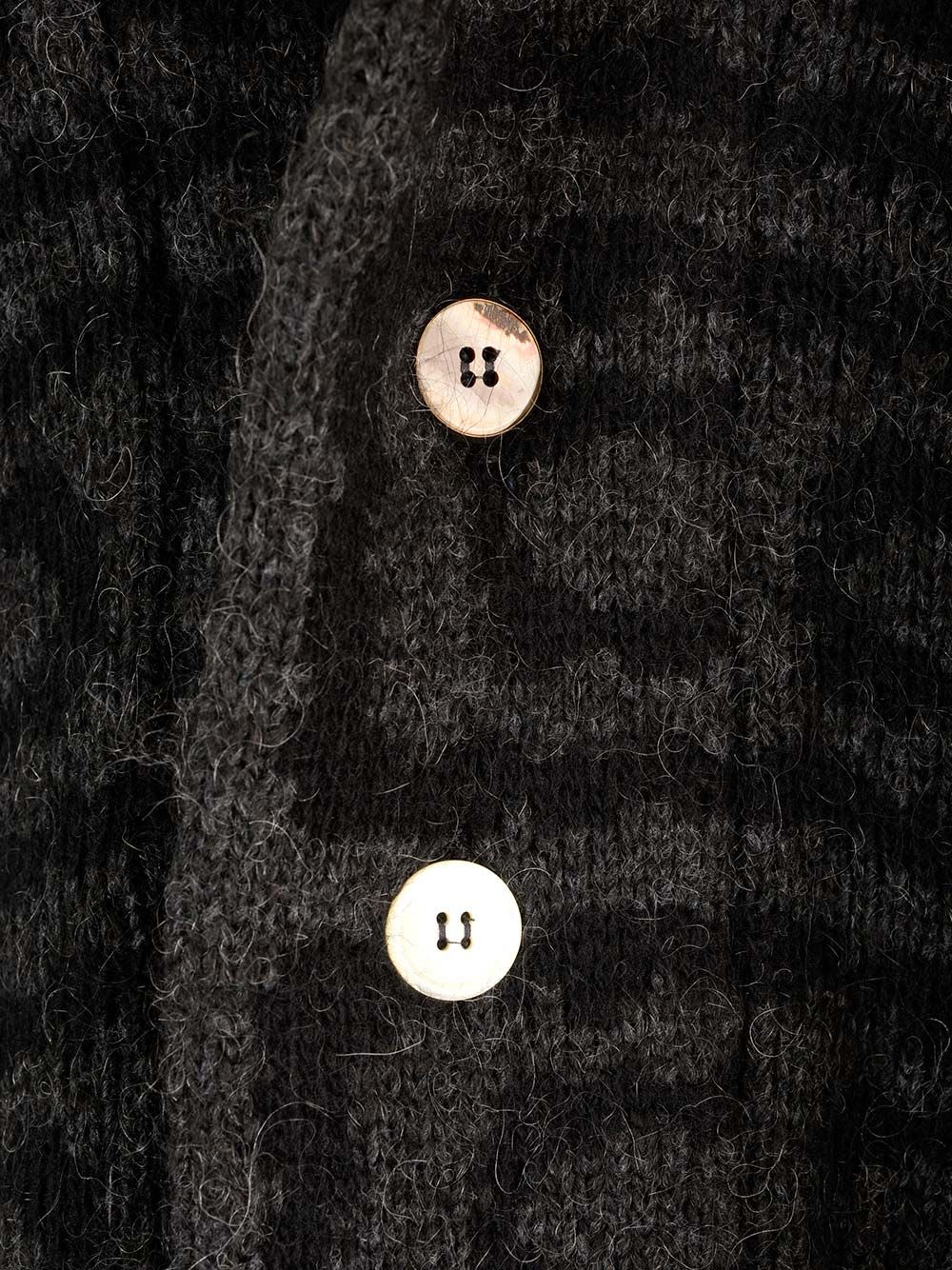 Shop Gabriele Pasini Wool Cardigan In Black