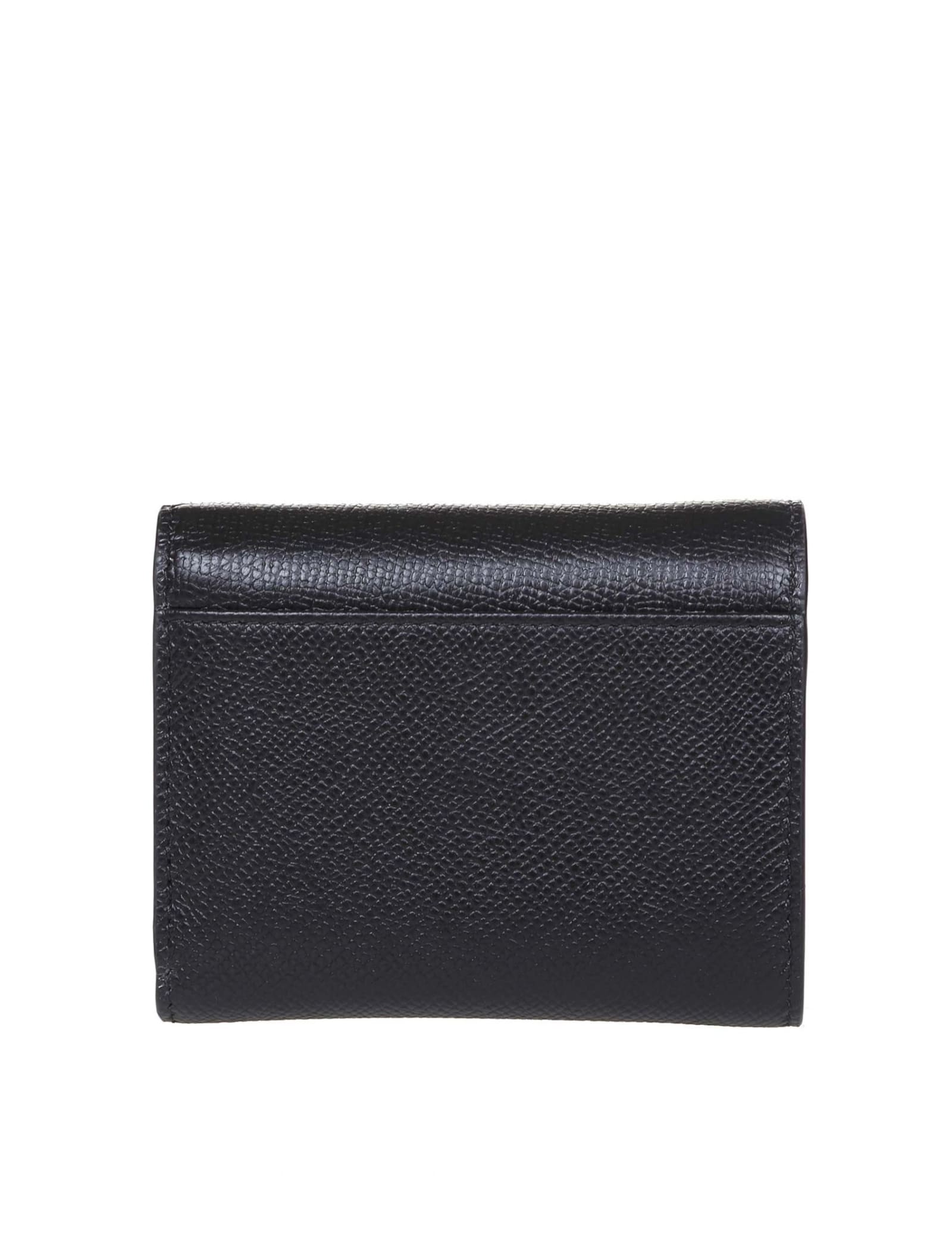 Shop Maison Margiela Black Leather Wallet