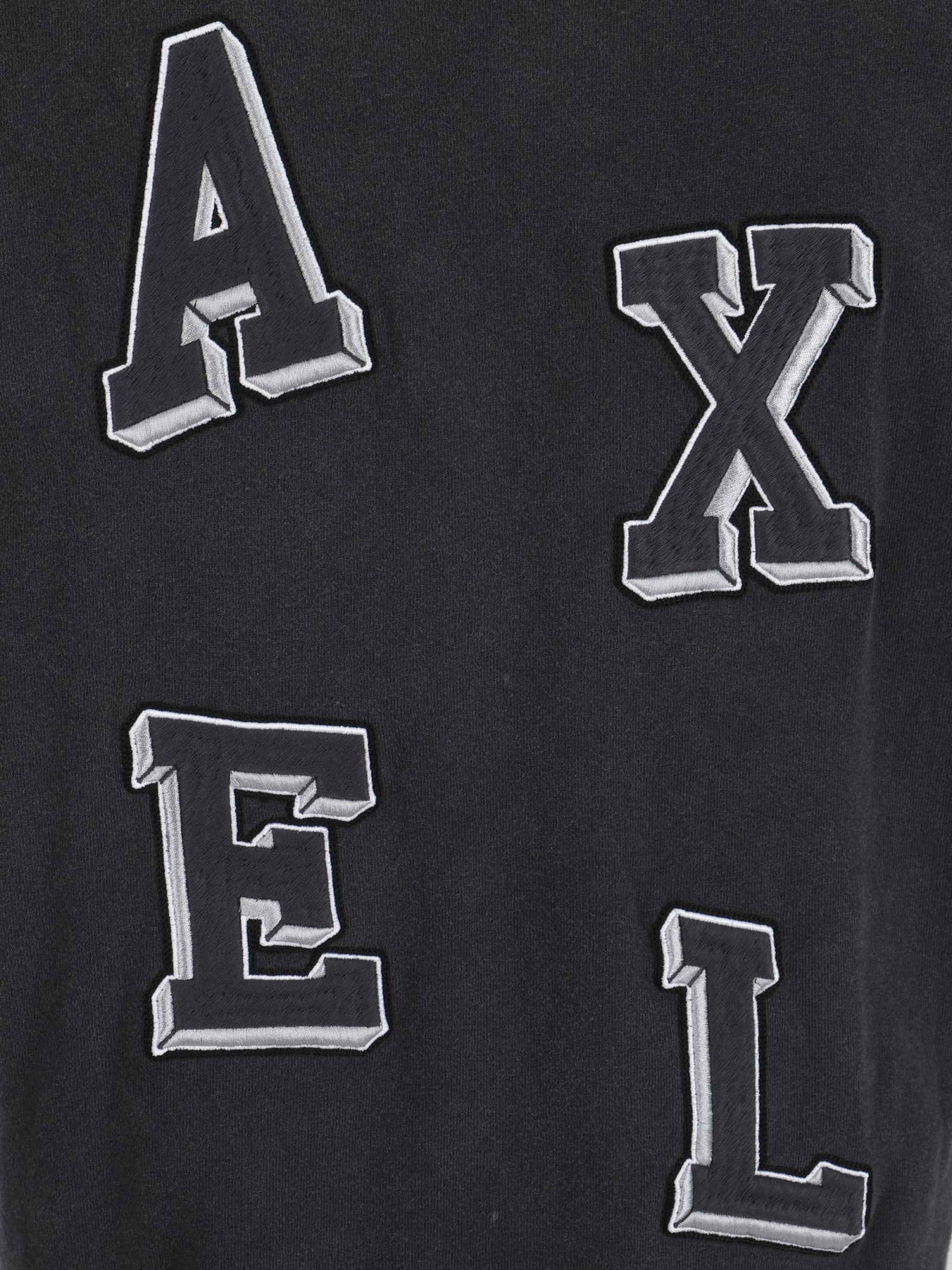 Axel Arigato Relaxed-fit Black T-shirt With Embroidered Logo In Black