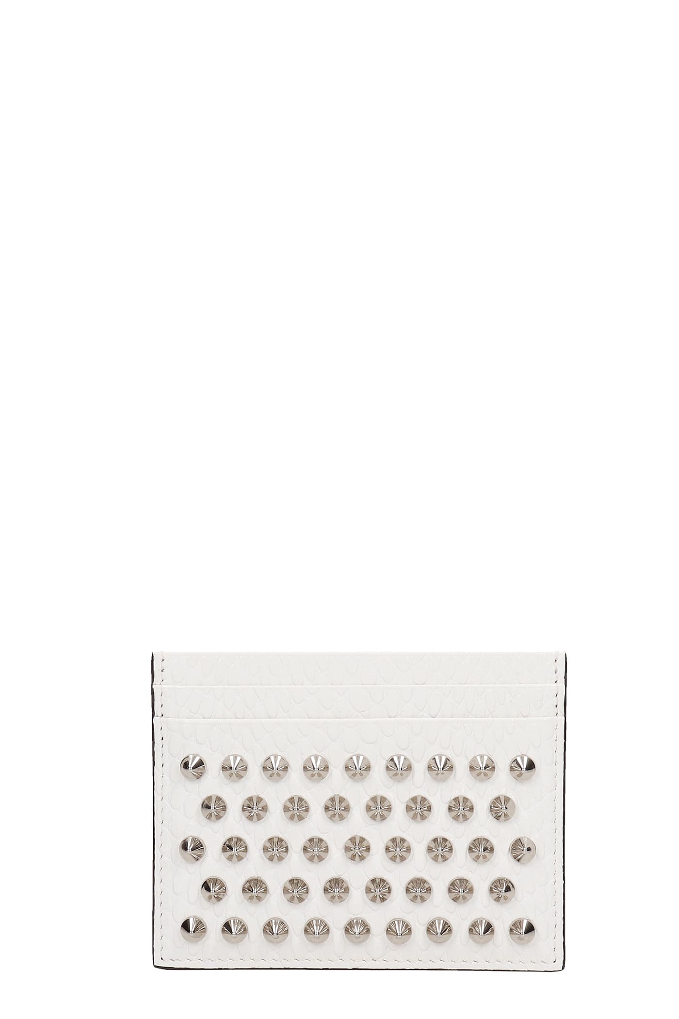 Christian Louboutin Kios Wallet In White Leather