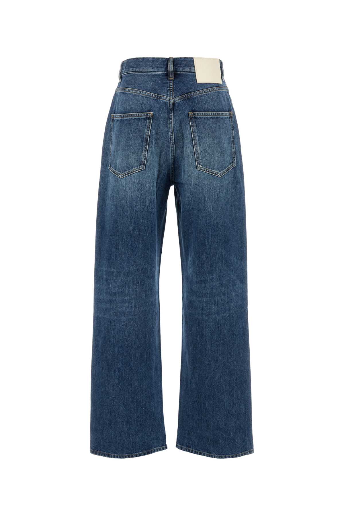 Shop Valentino Denim Jeans In Mediumbluedenim