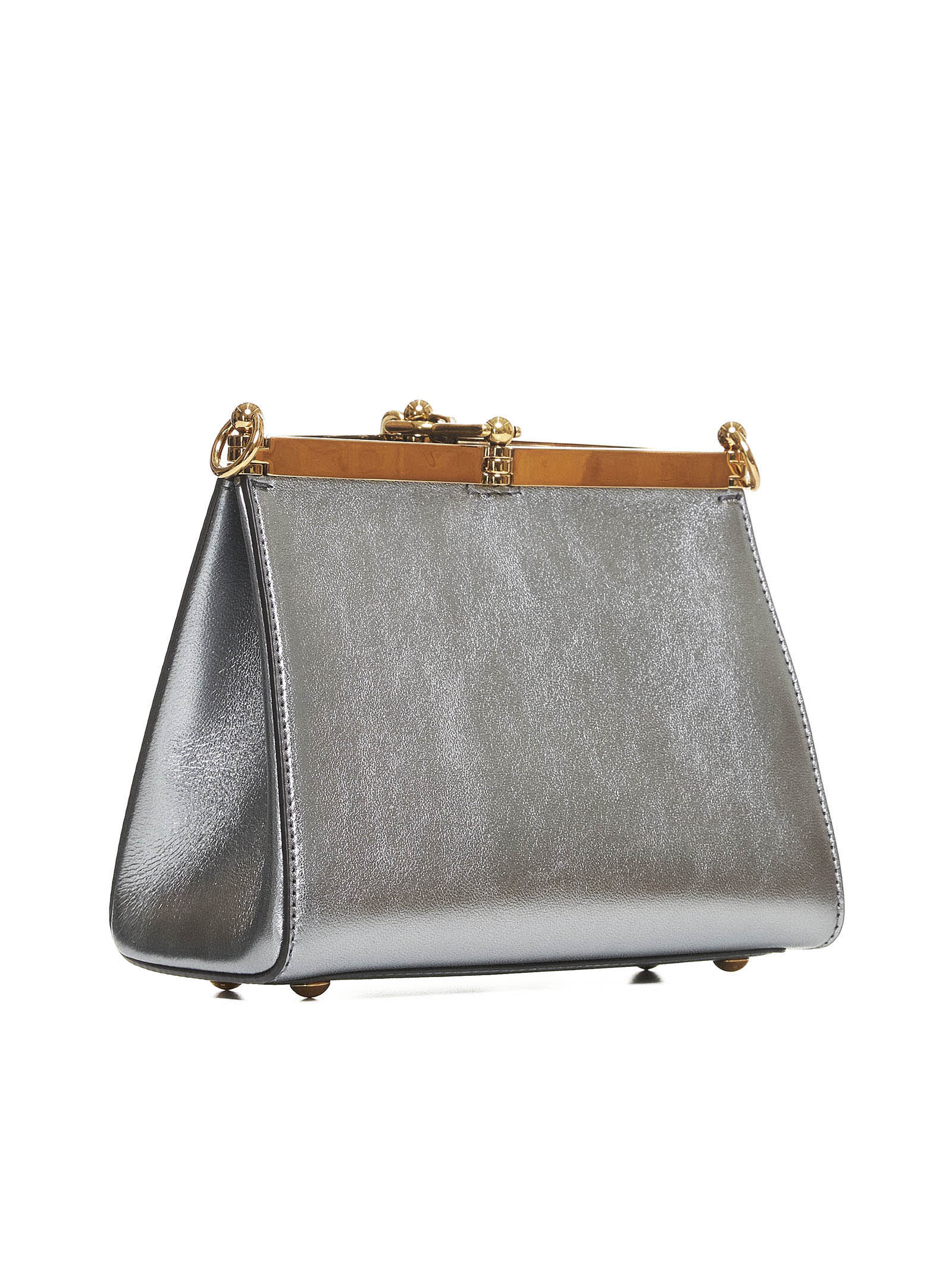 Shop Etro Shoulder Bag In Argento