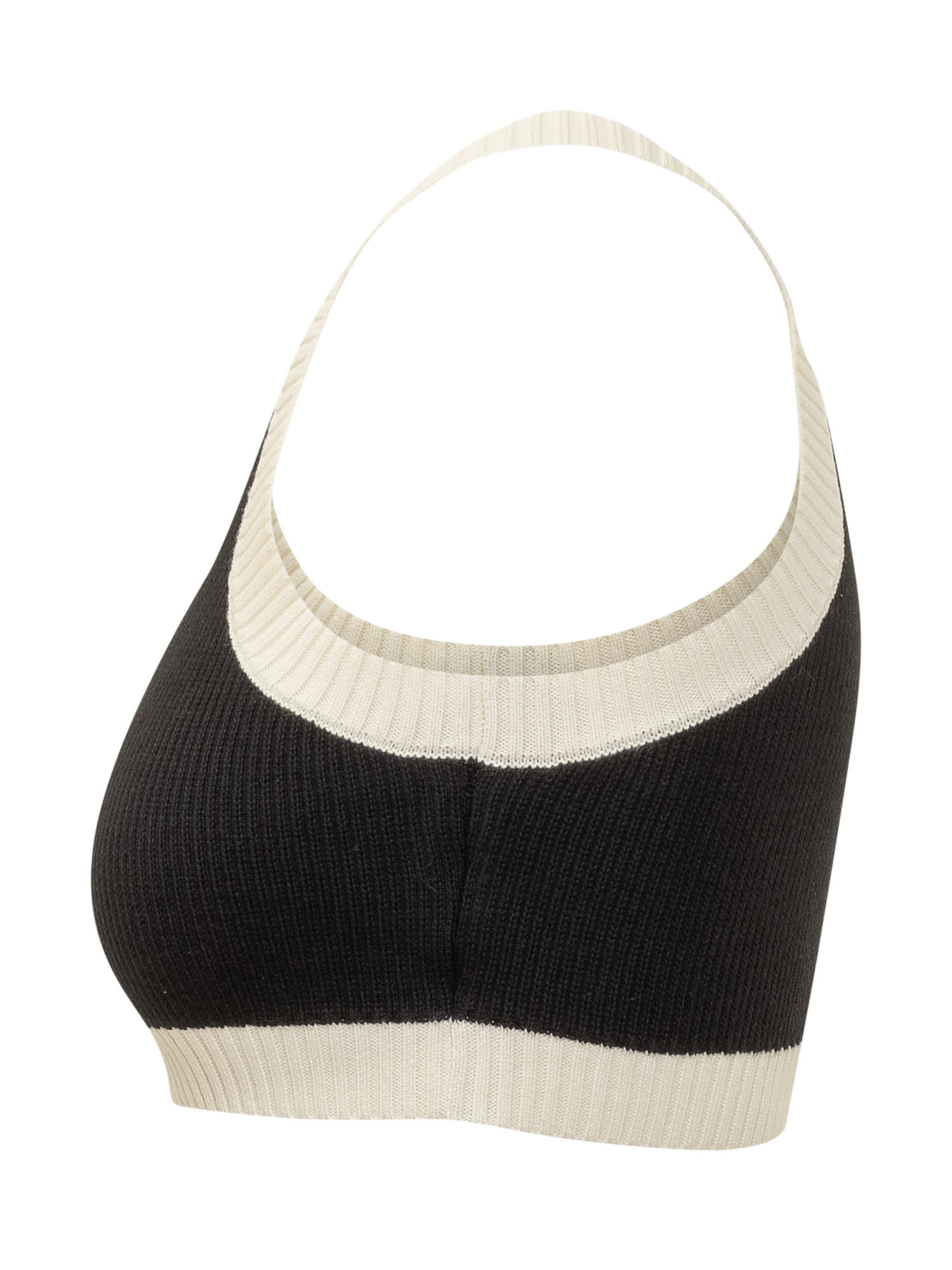Amiri Cropped Tank Top Embroidered Logo In Black