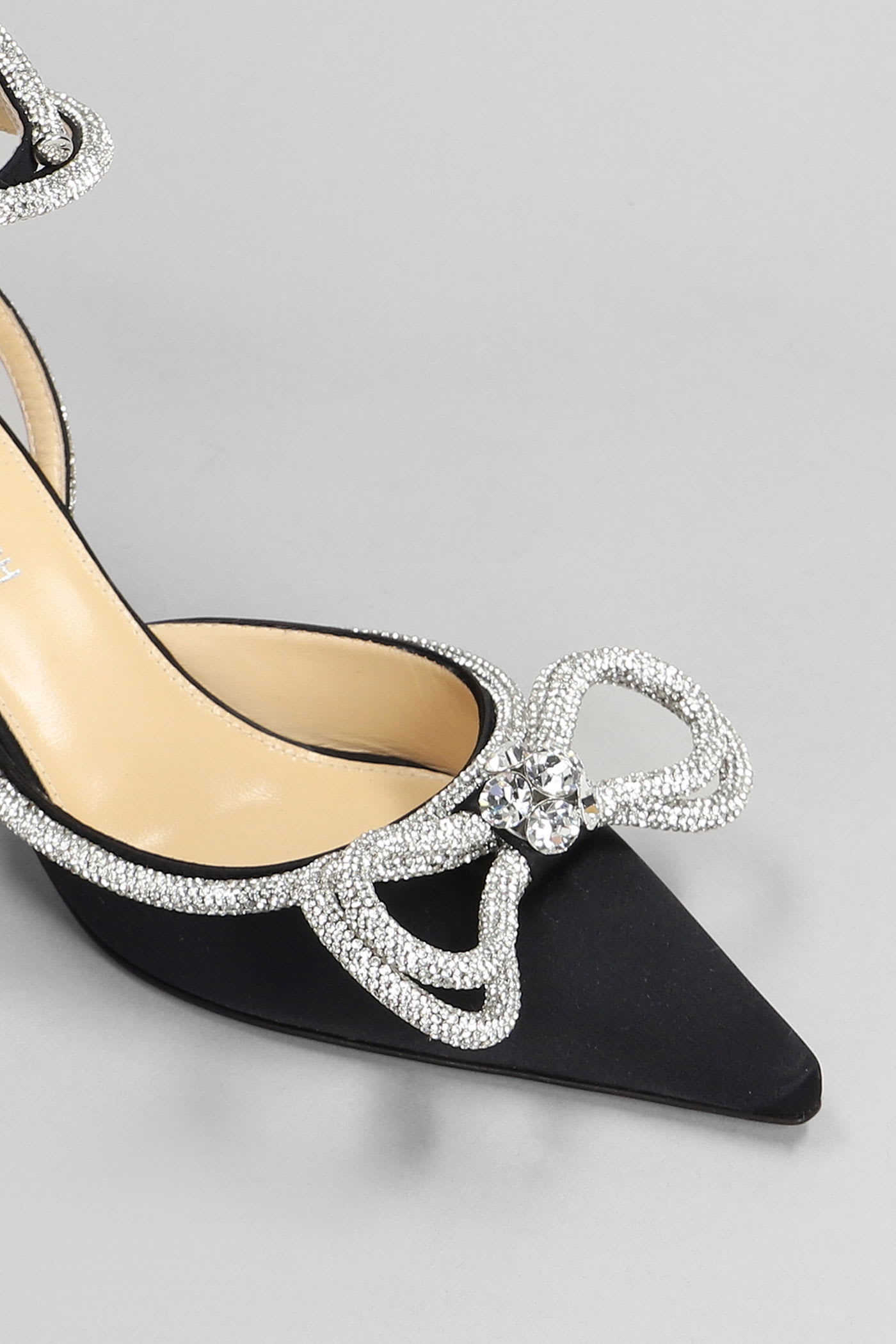 Mach & Mach Pumps In Black Silk In Black