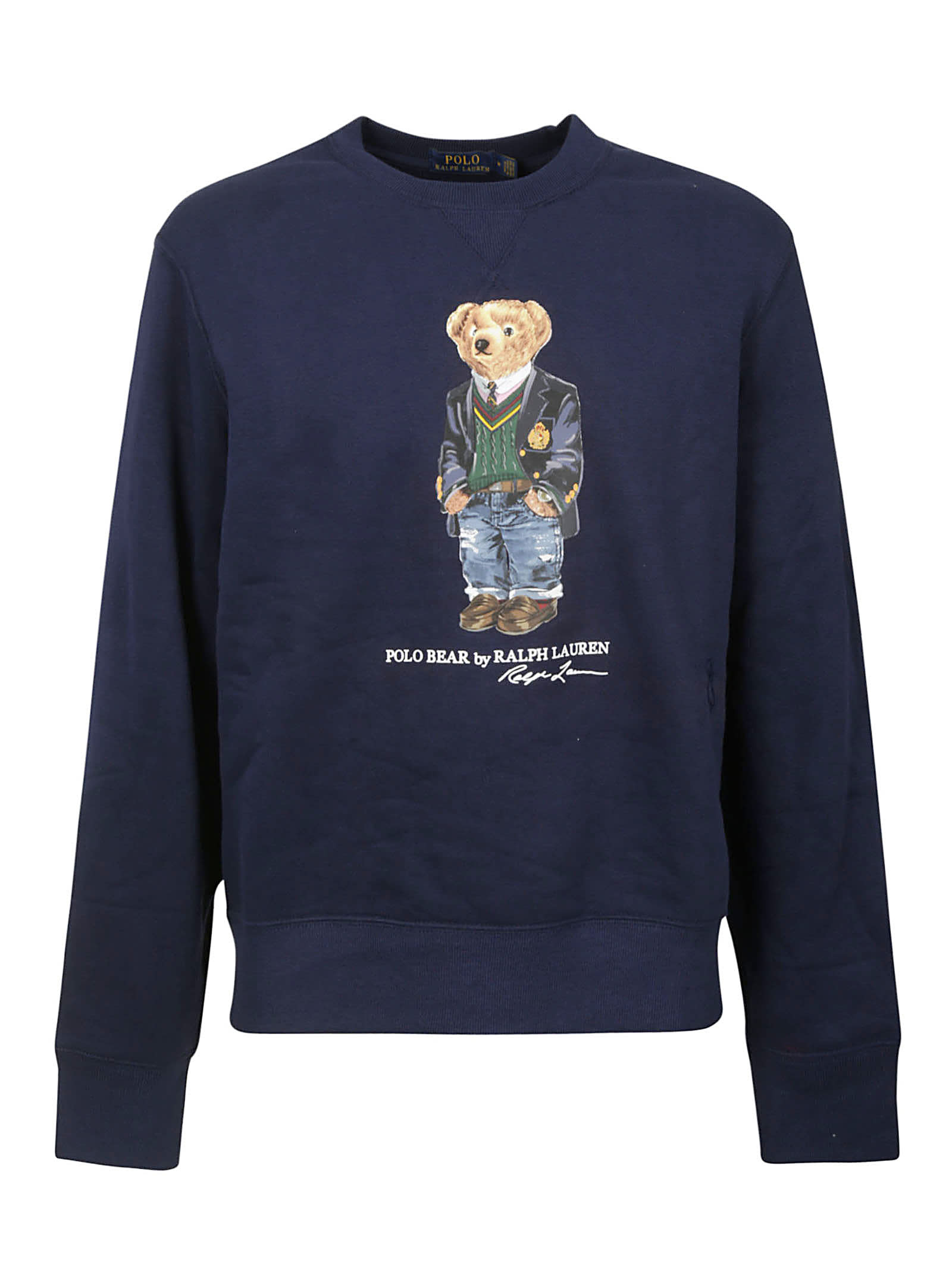 Ralph Lauren Printed Sweatshirt In Navy | ModeSens