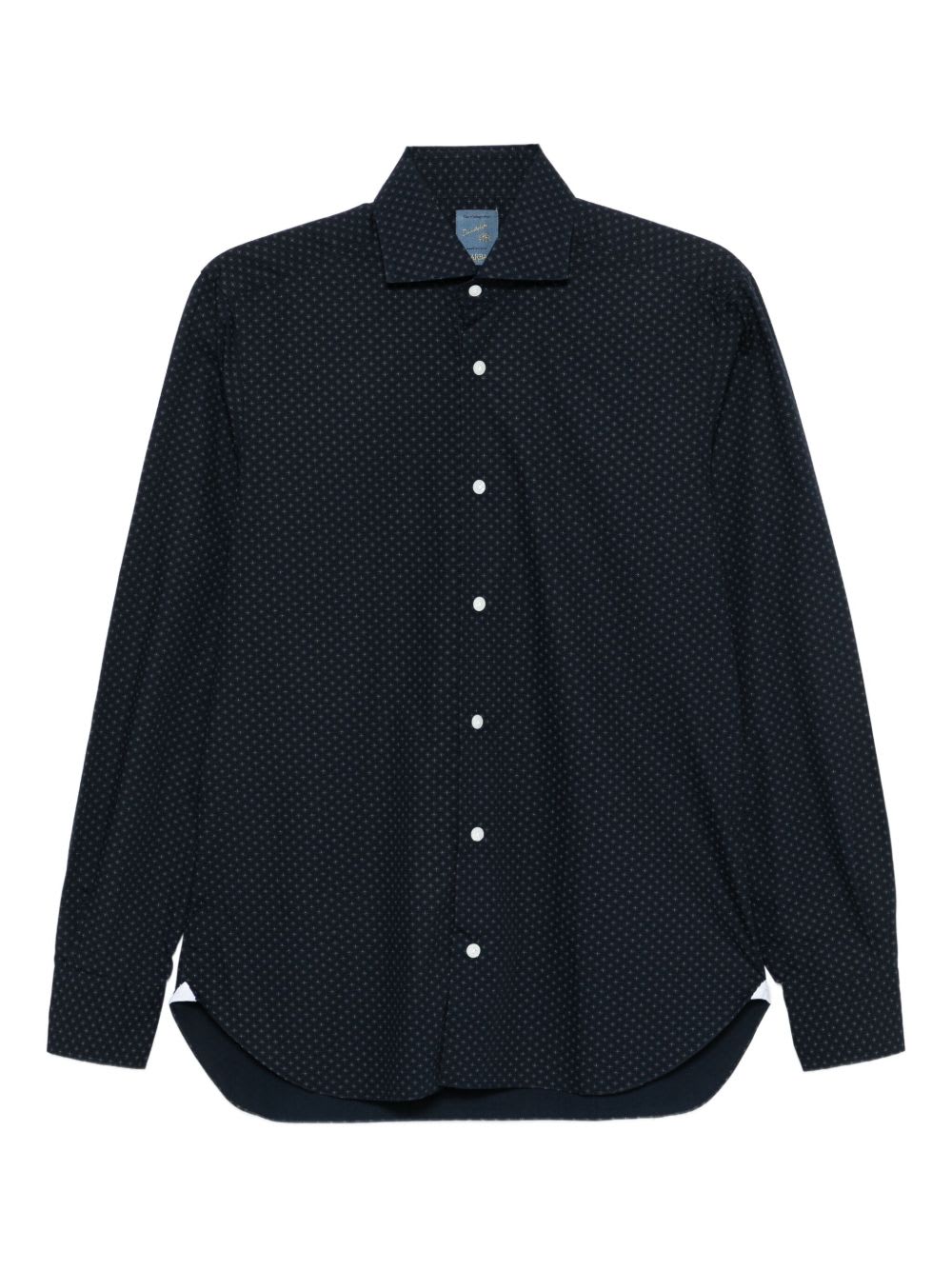Barba Napoli Barba Long-sleeved Shirt In Black