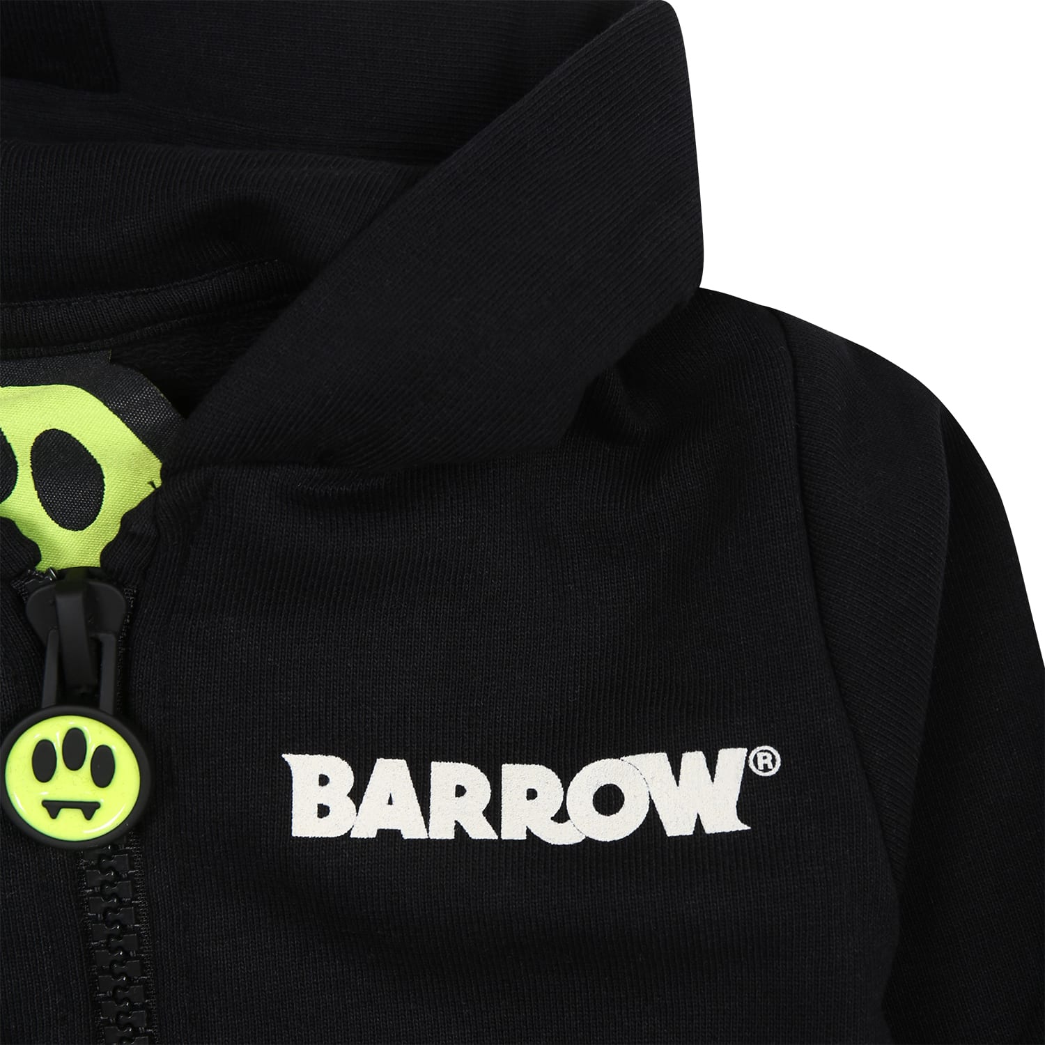 Shop Barrow Black Sweatshirt For Baby Boy With Logo