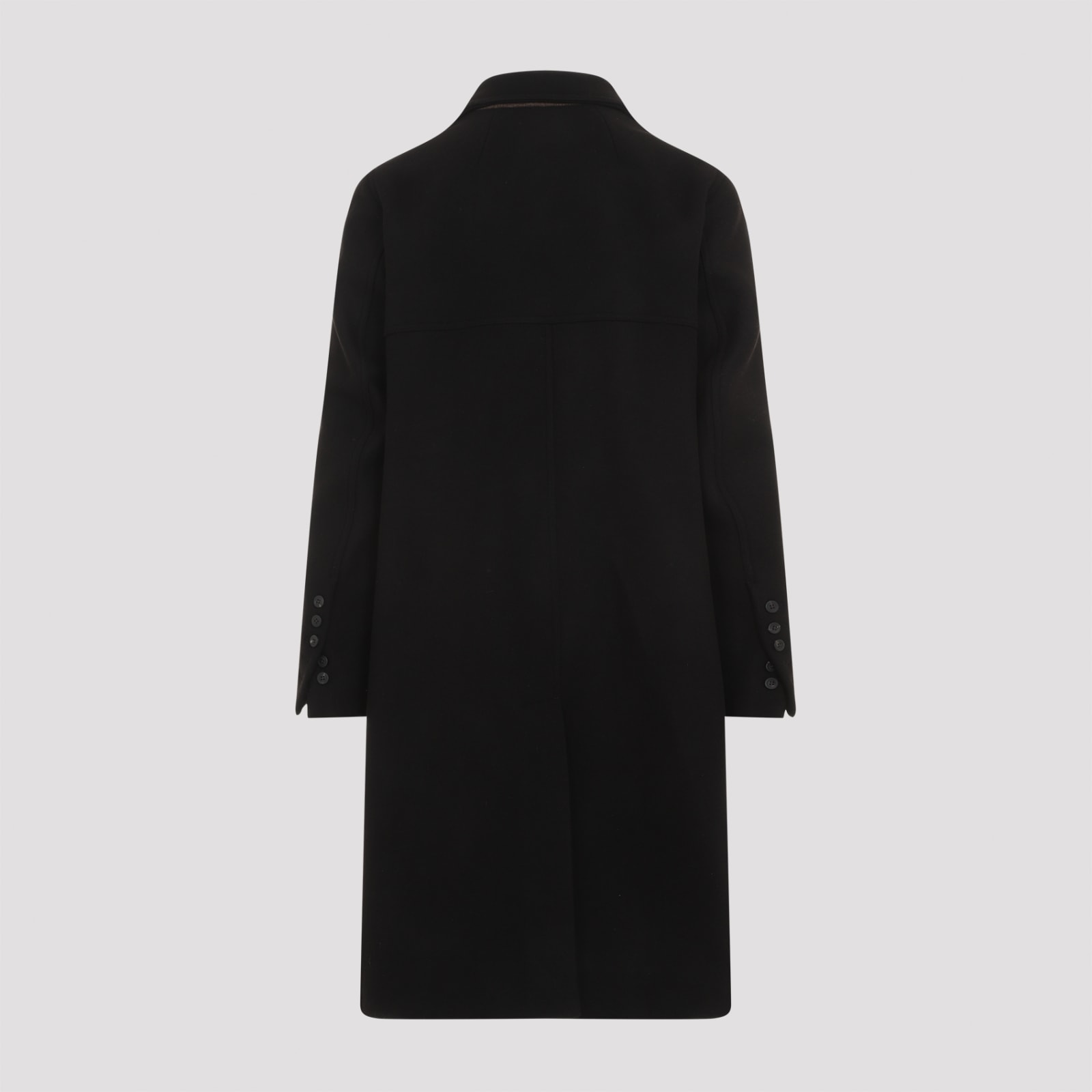 Shop Rick Owens Officer Coat In Black