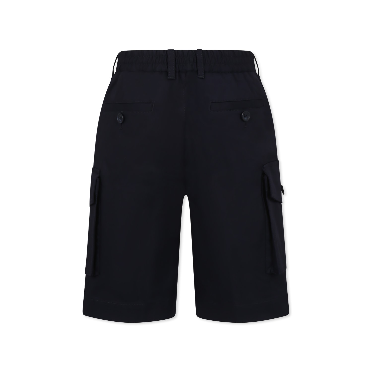 Dolce & Gabbana Blue Shorts For Boy With Logo In Blue