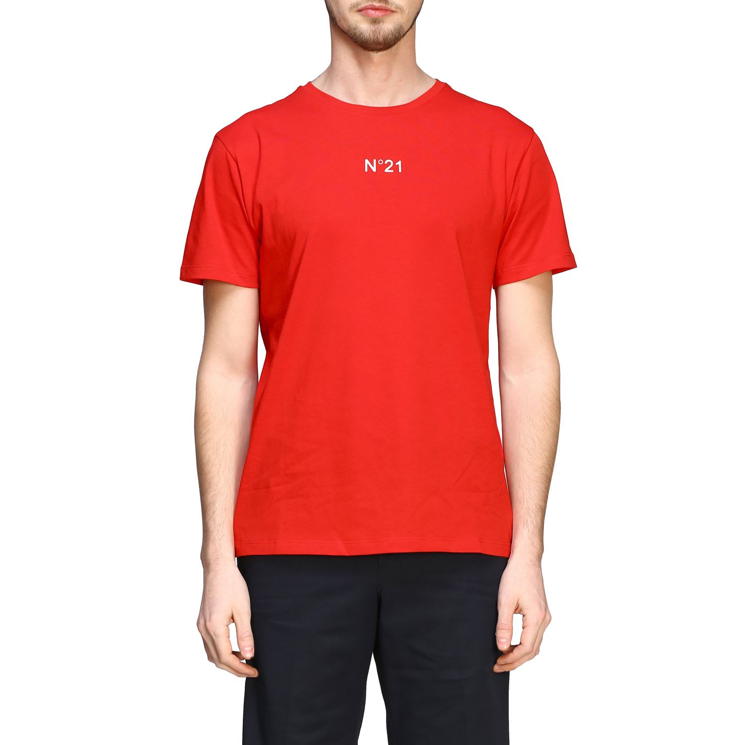 N°21 N° 21 T-shirt N &deg; 21 T-shirt With Mini Logo In Red