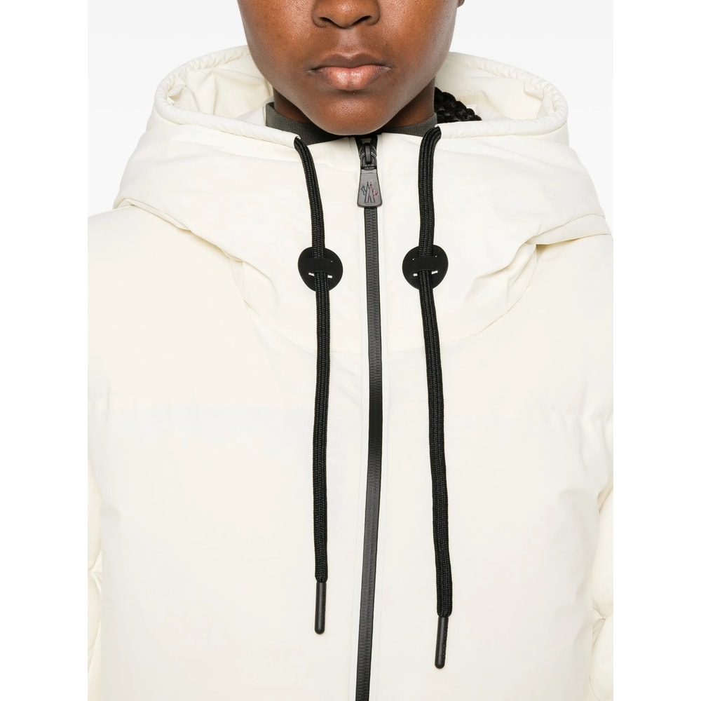 Moncler Grenoble Ski Jacket Allesaz With Hood In White