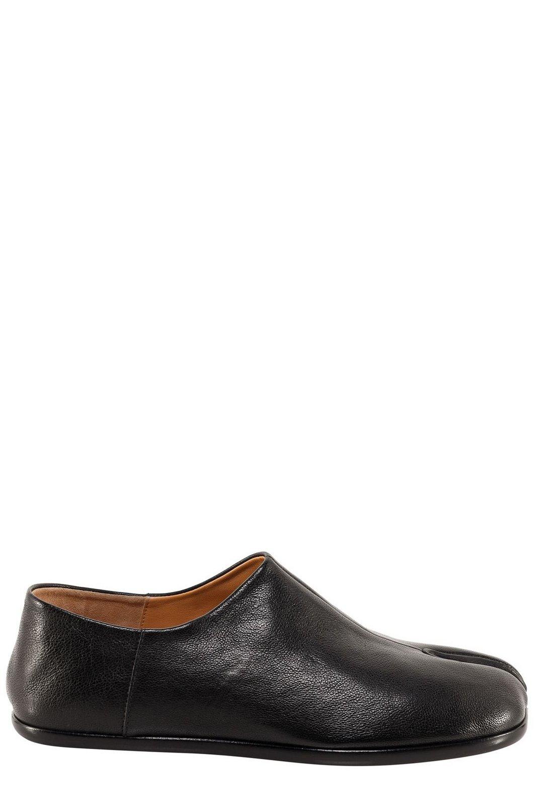 Shop Maison Margiela Tabi-toe Slip-on Loafers In Black