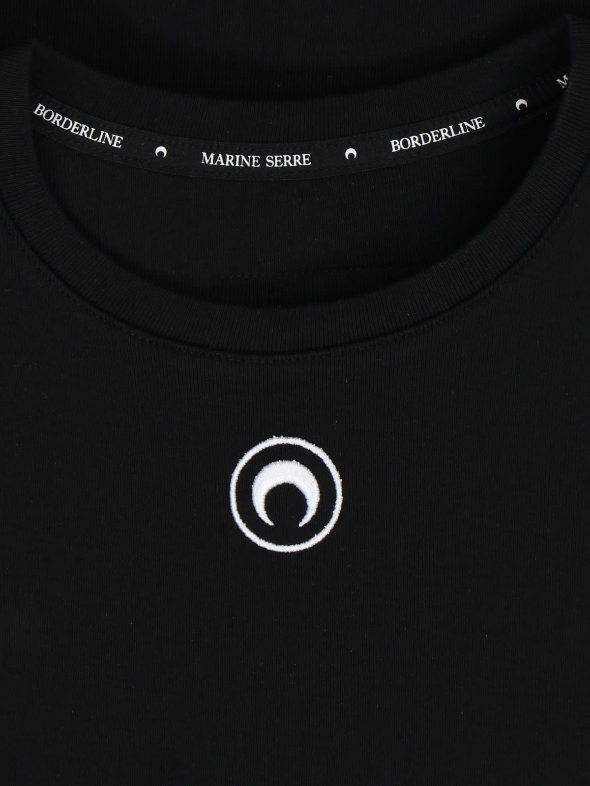 Shop Marine Serre Logo Mini Dress In Black