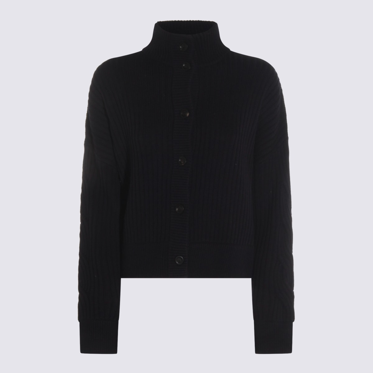 Max Mara Black Wool Afelio Knitwear In Black