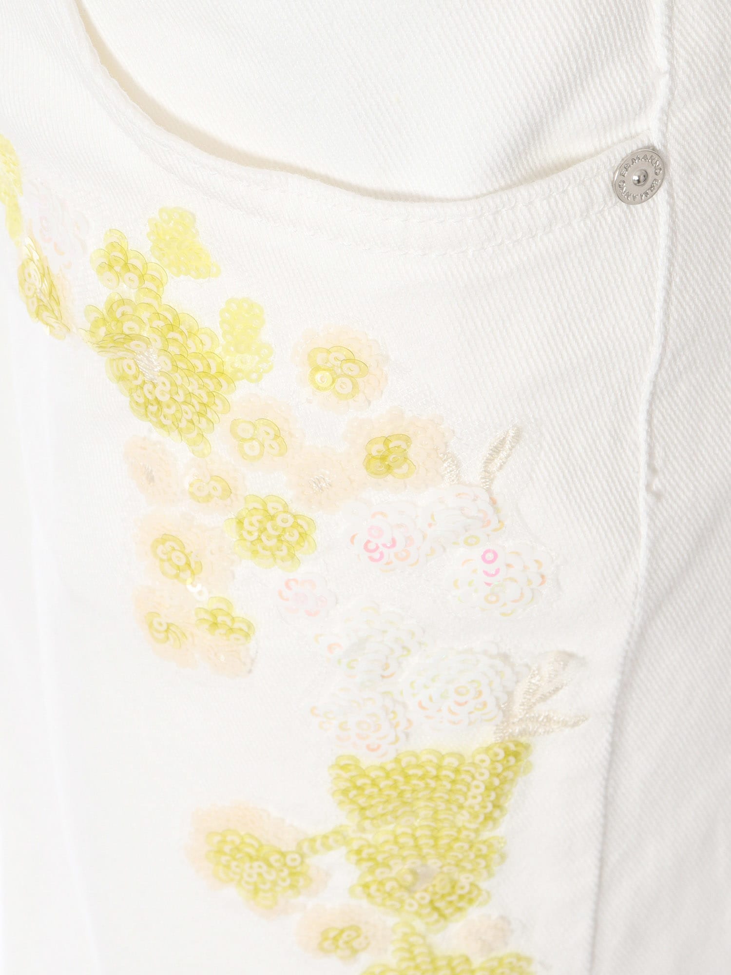 Ermanno Ermanno Scervino Pants With Insert In White