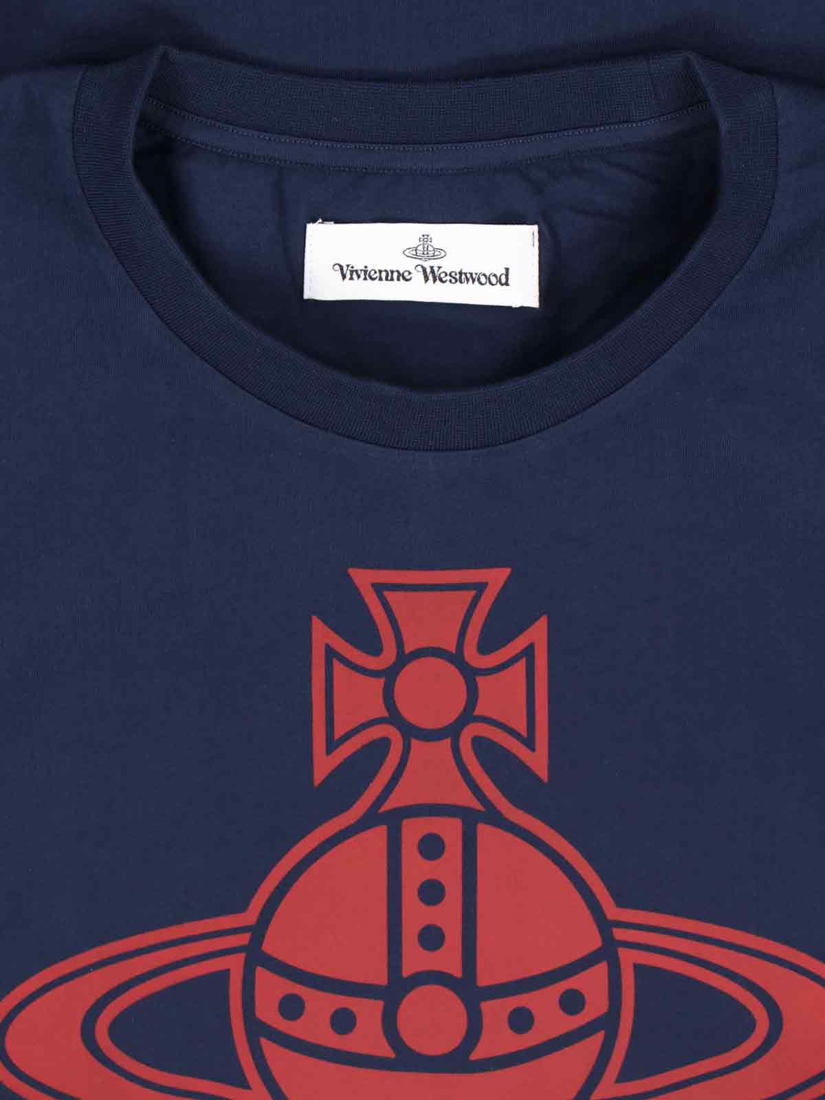 Vivienne Westwood Paris Orb Graphic T-shirt In Blue