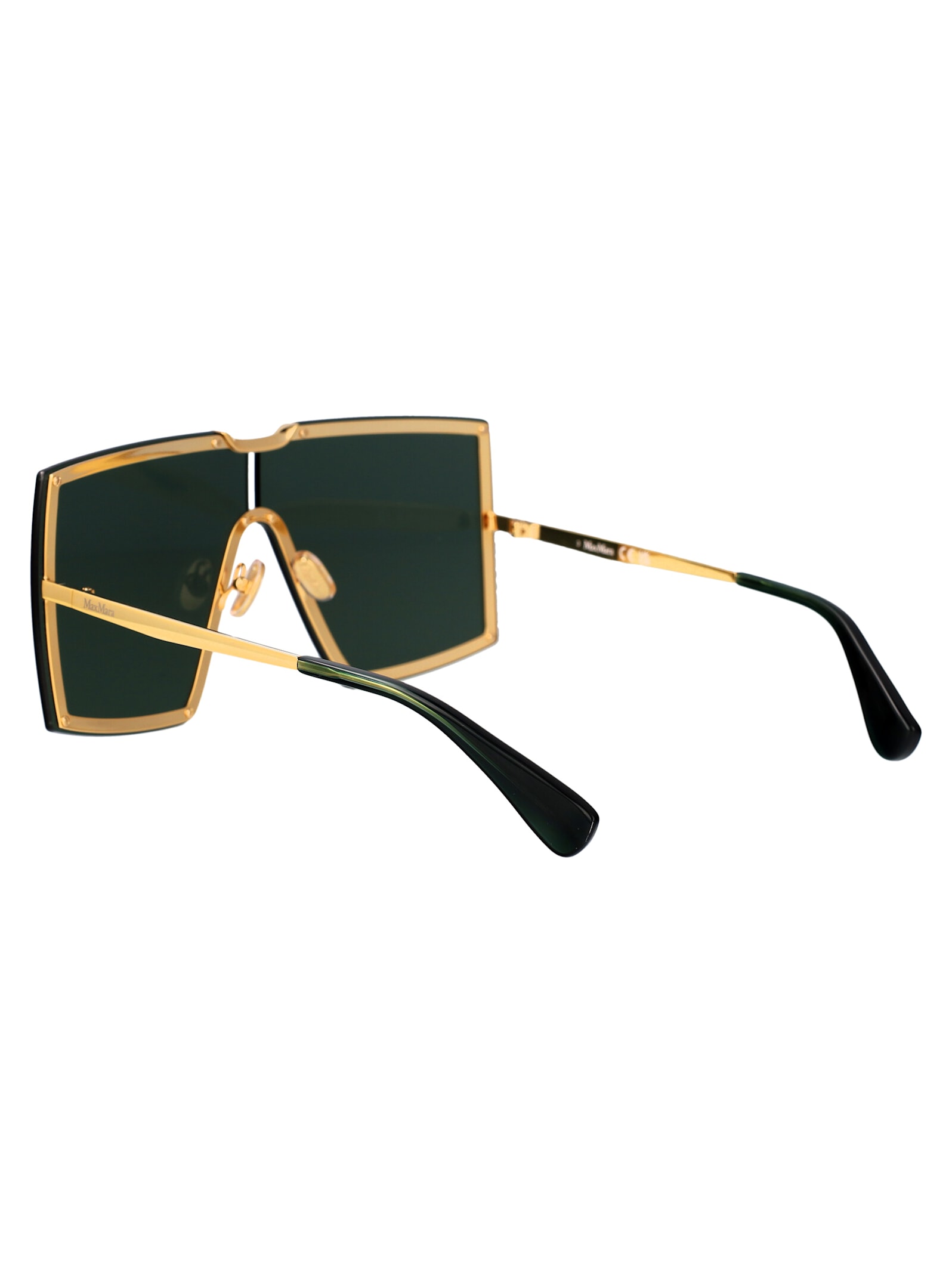 Shop Max Mara Mm0117/s Sunglasses In Gold Black