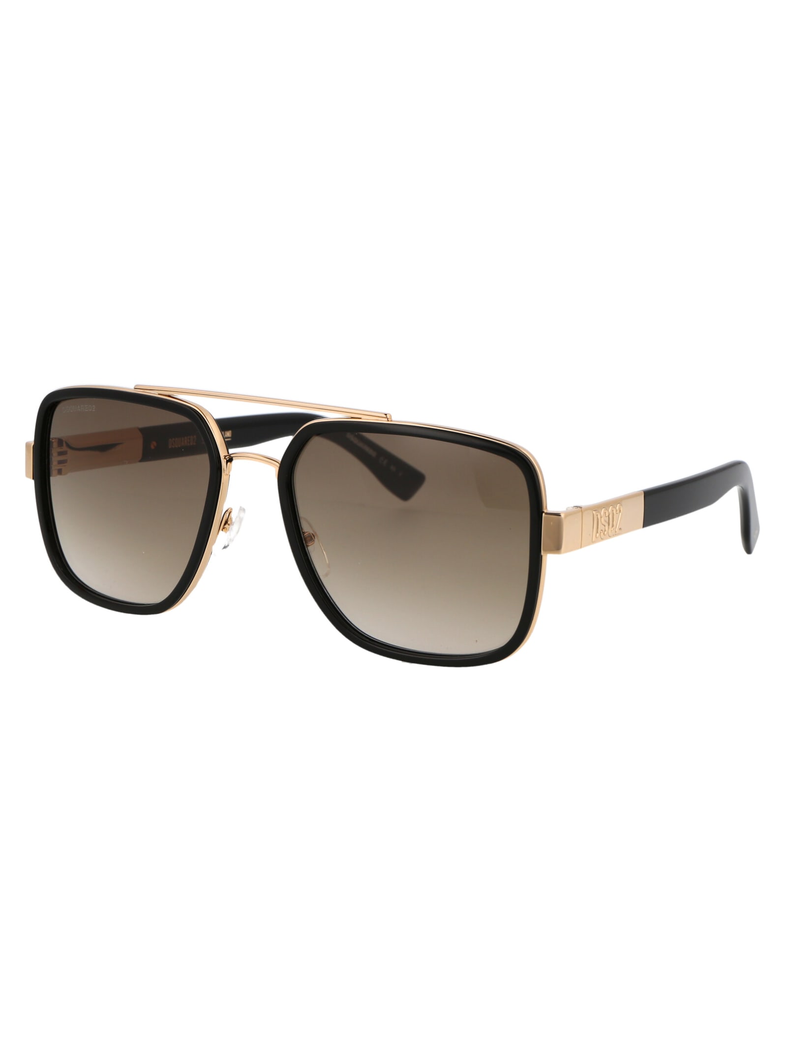 Shop Dsquared2 D2 0060/s Sunglasses In Rhlha Gold Black