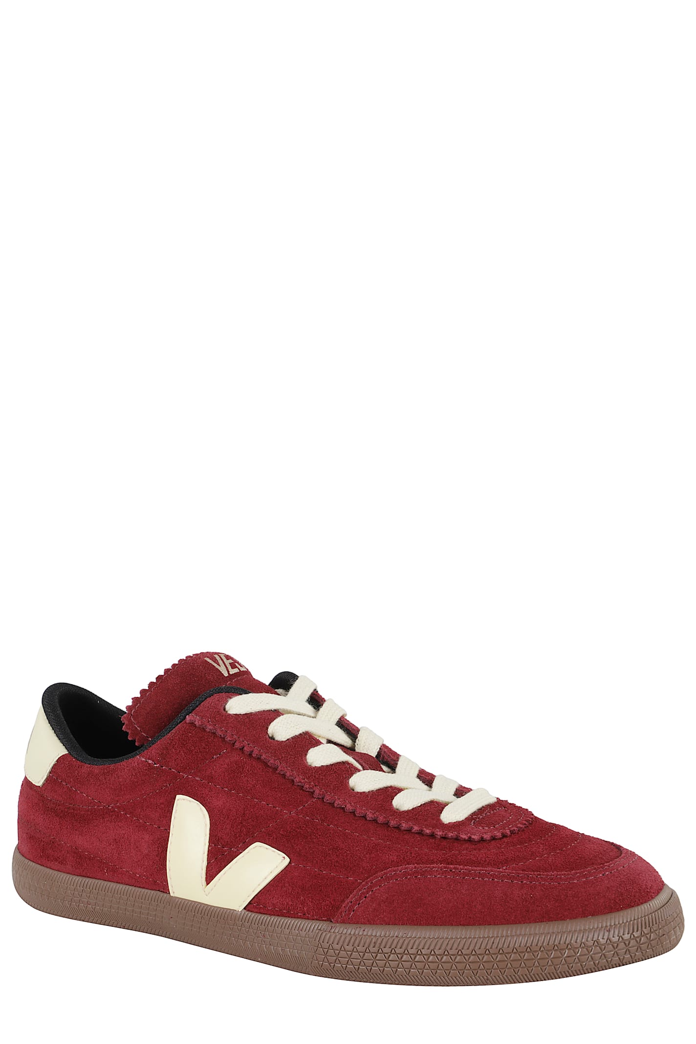 Veja Suede Low-top Sneakers Rubber Sole In Red