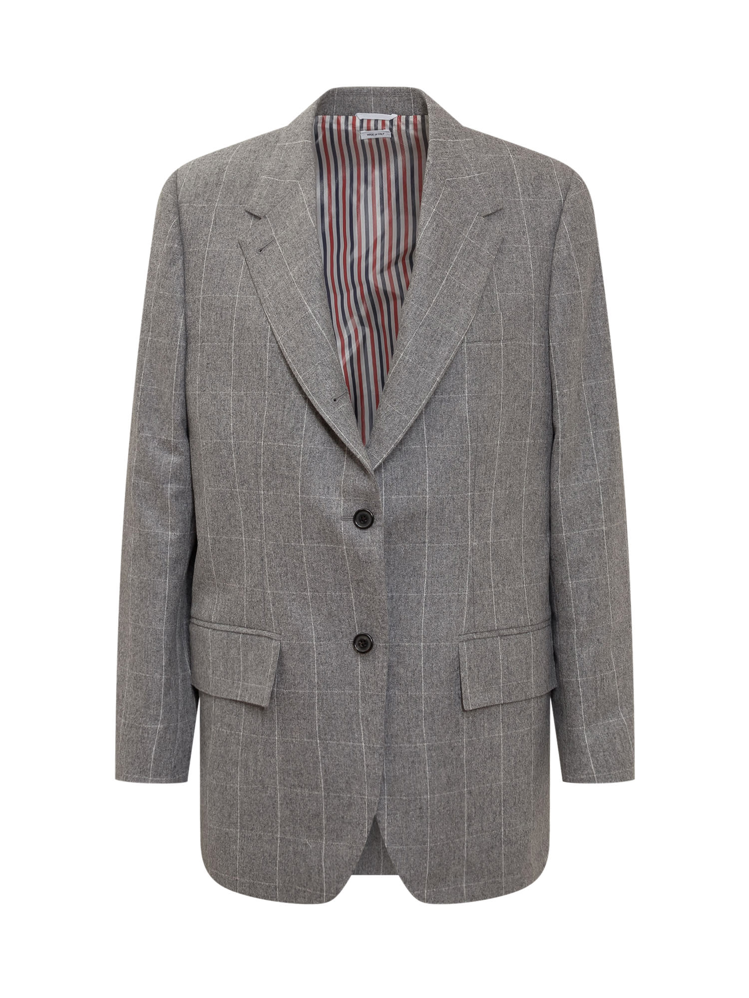 Shop Thom Browne Side Split Sport Coat In Med Grey