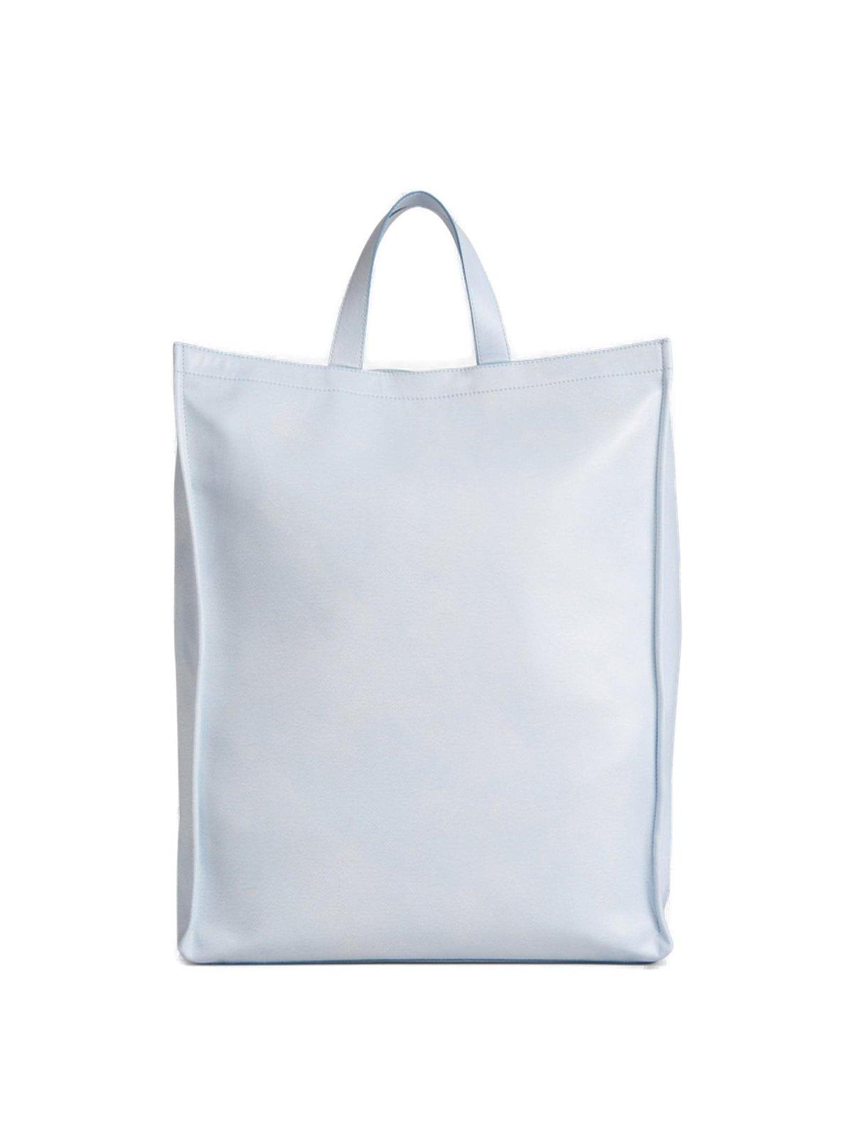 Shop Acne Studios Karen Kilimnik Printed Tote Bag In Ahx White/grey