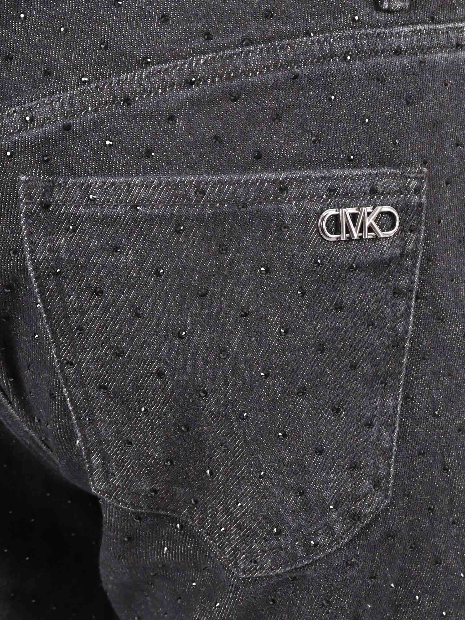 Michael Kors Studded Cigarette Jean In Gray